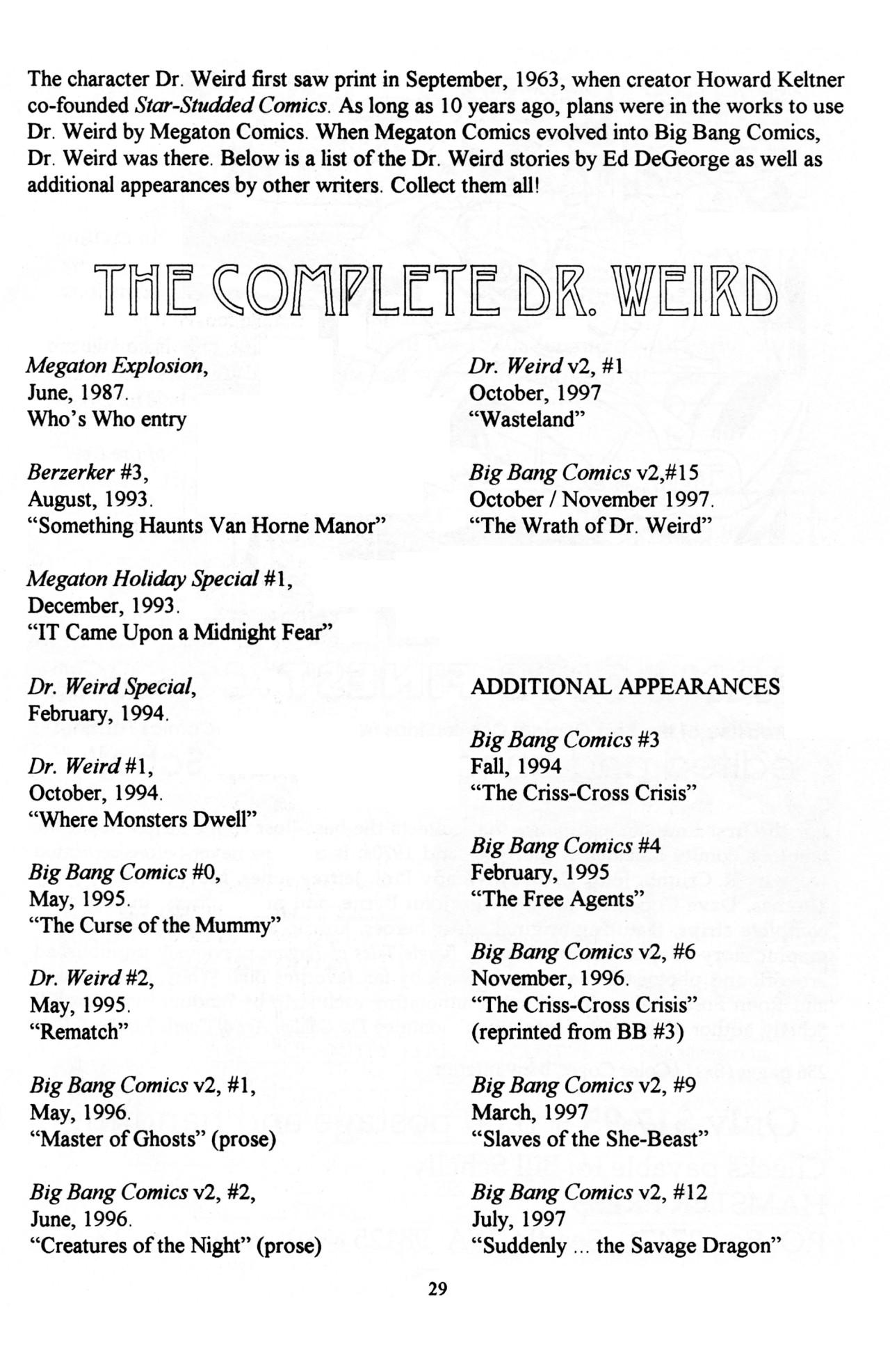 Read online Dr. Weird (1997) comic -  Issue #1 - 31