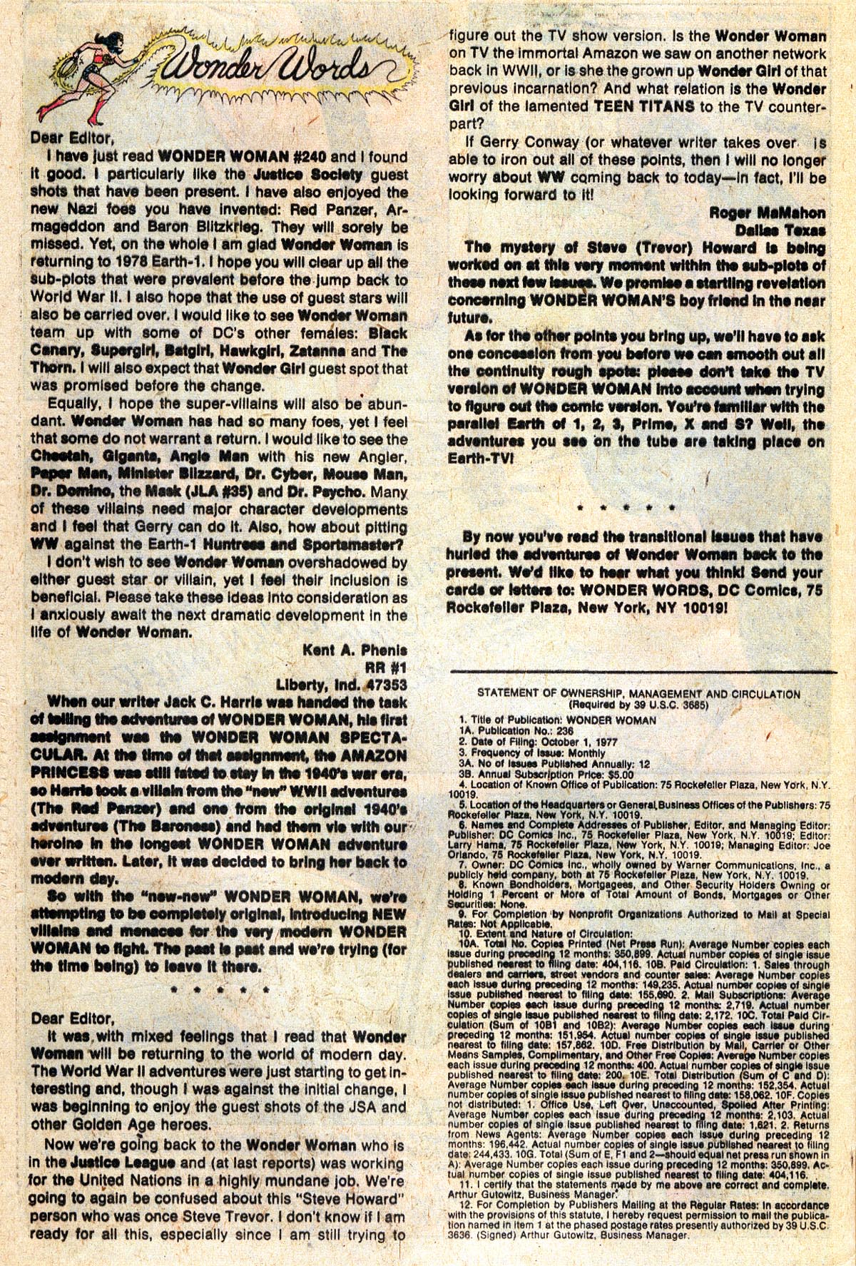 Read online Wonder Woman (1942) comic -  Issue #243 - 19