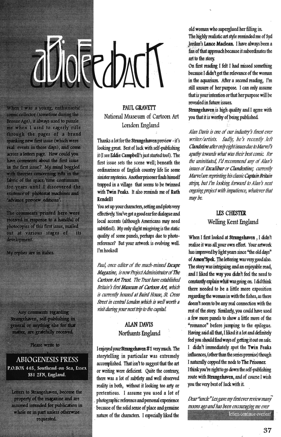 Read online Strangehaven comic -  Issue #1 - 37