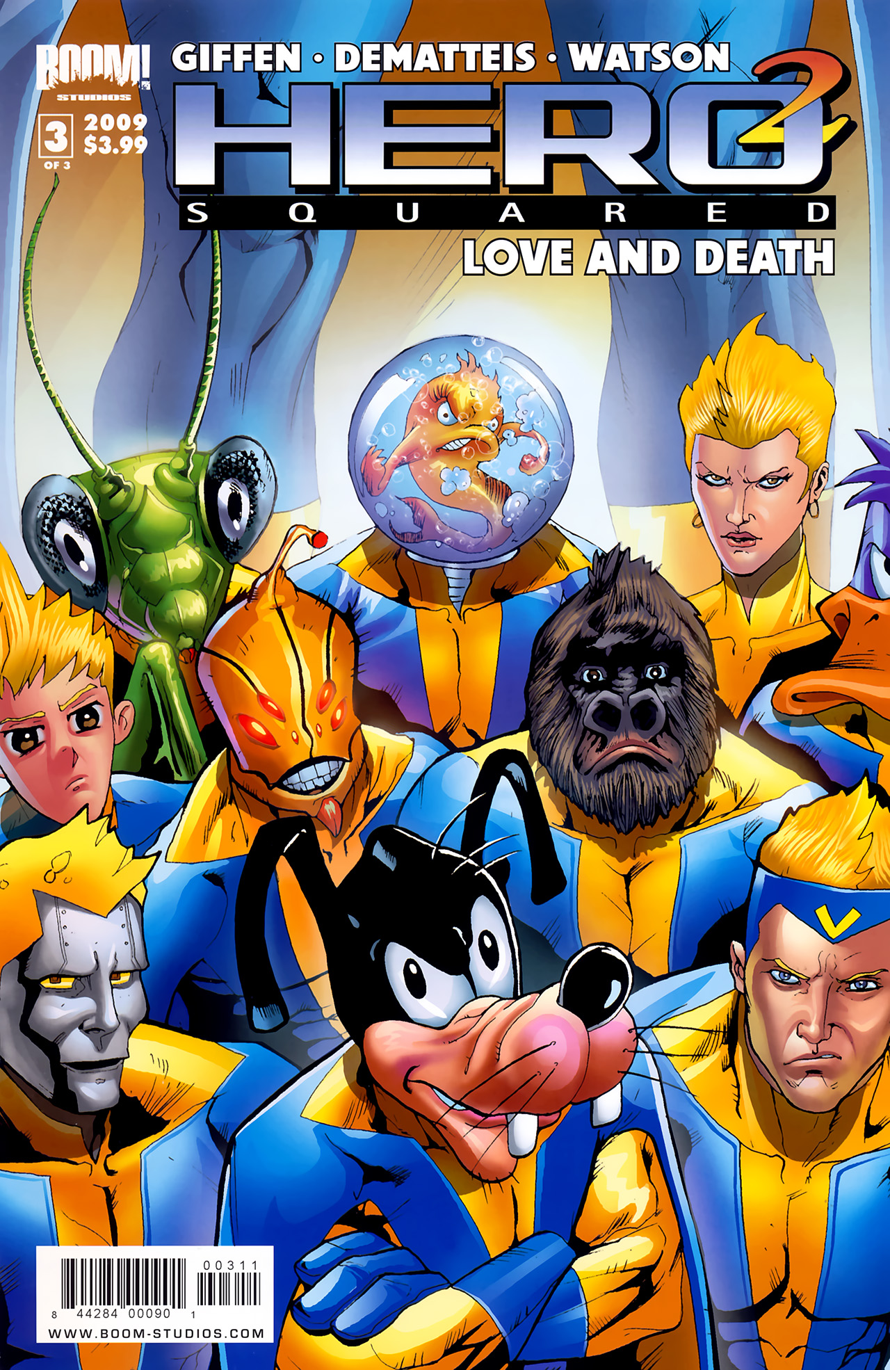 Read online Hero Squared: Love And Death comic -  Issue #3 - 1