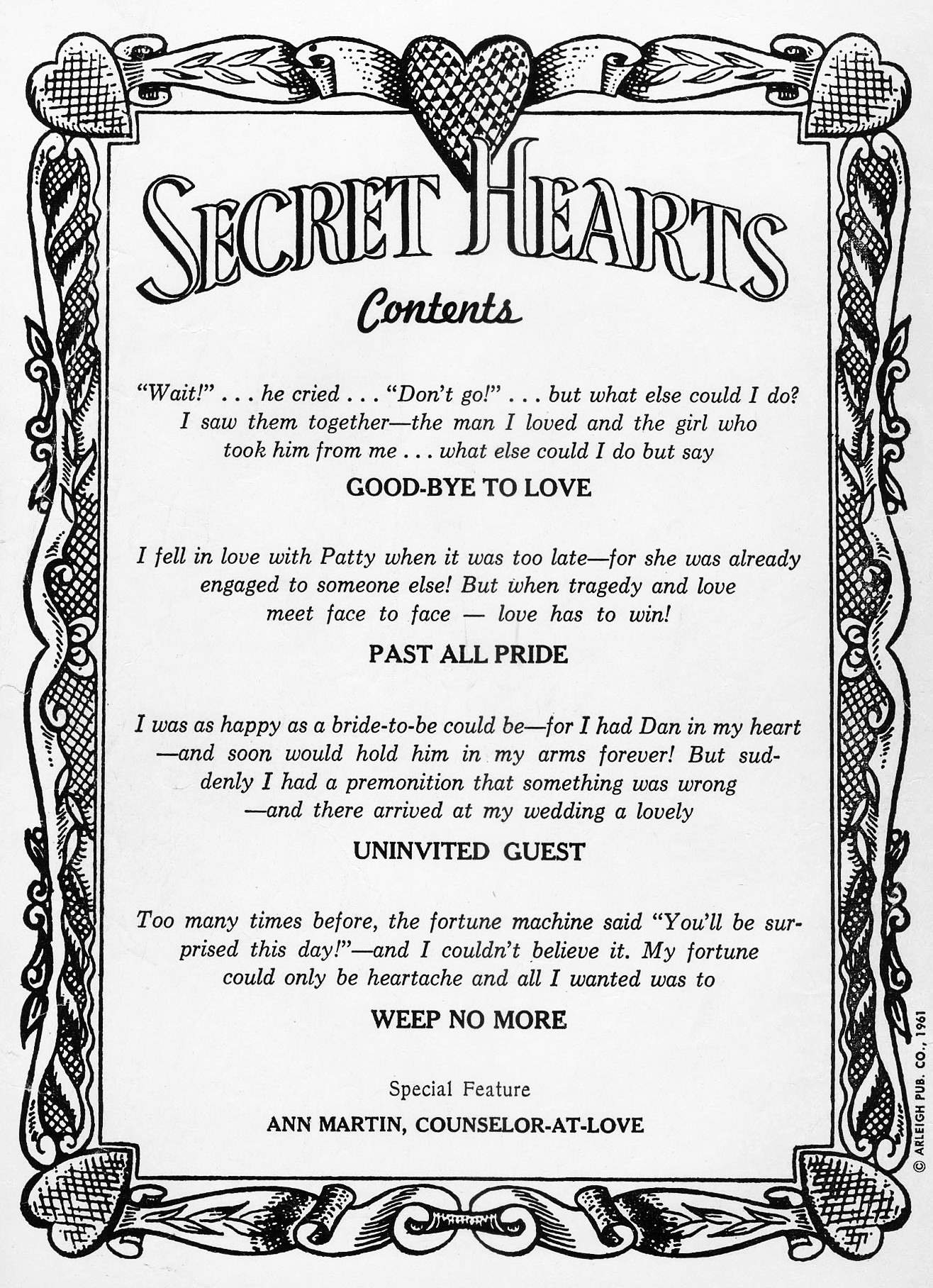 Read online Secret Hearts comic -  Issue #73 - 2