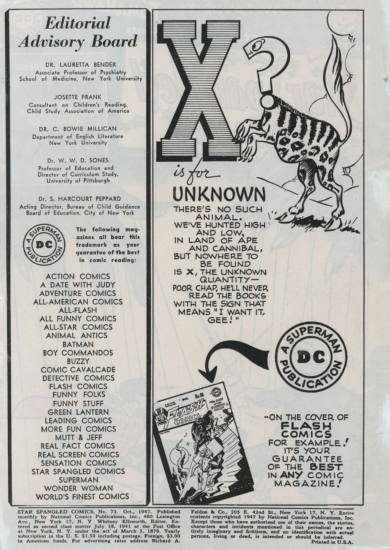 Read online Star Spangled Comics comic -  Issue #73 - 2