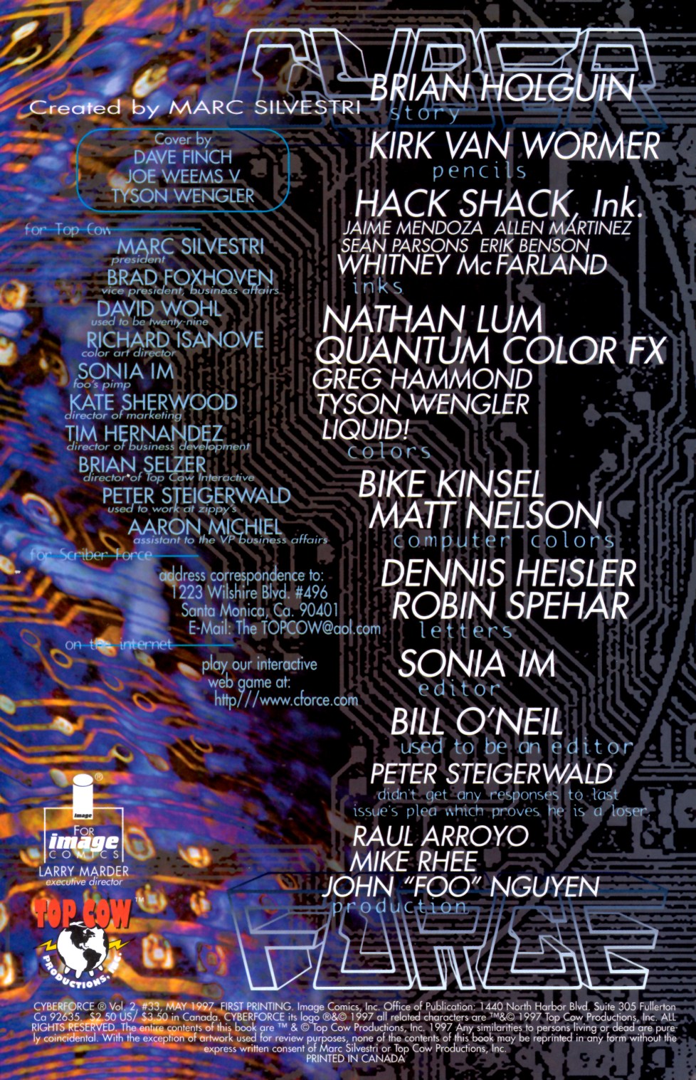 Read online Cyberforce (1993) comic -  Issue #33 - 2