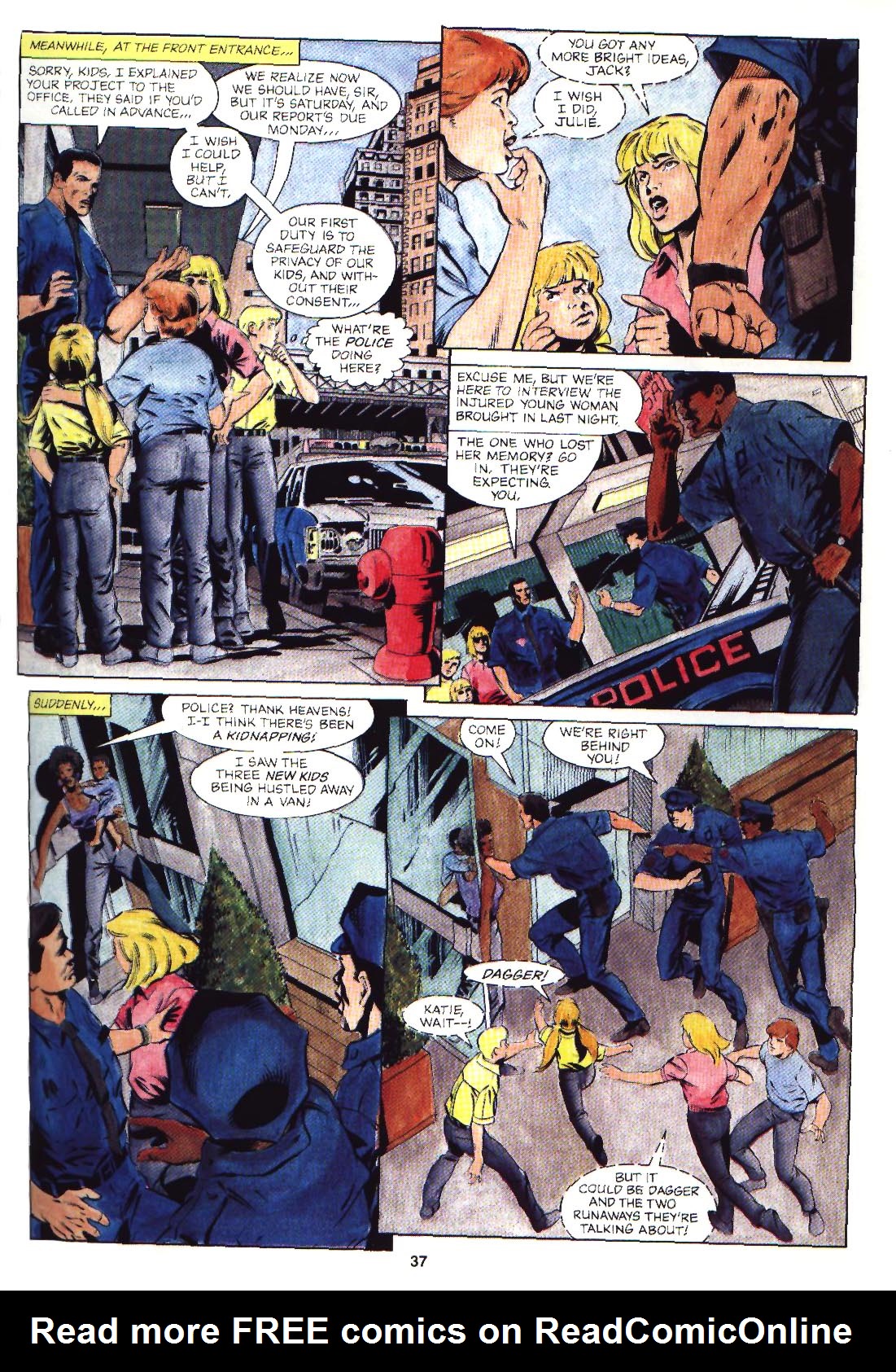 Read online Marvel Graphic Novel: Cloak and Dagger and Power Pack: Shelter From The Storm comic -  Issue # TPB - 38