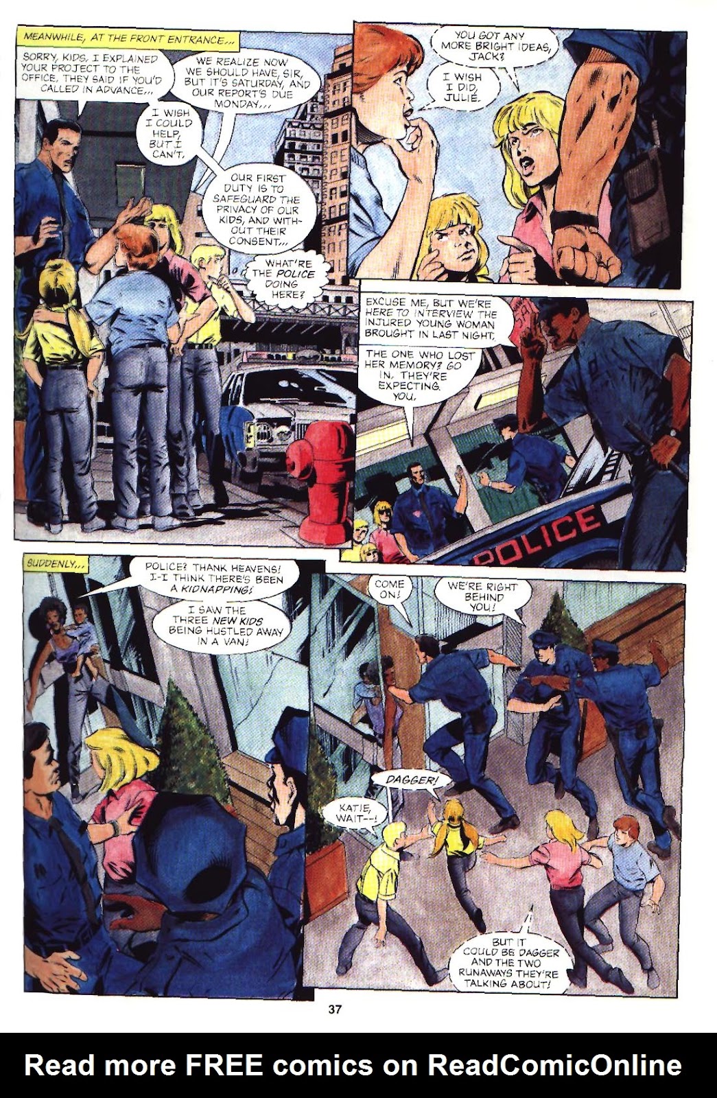 Marvel Graphic Novel: Cloak and Dagger and Power Pack: Shelter From The Storm issue TPB - Page 38