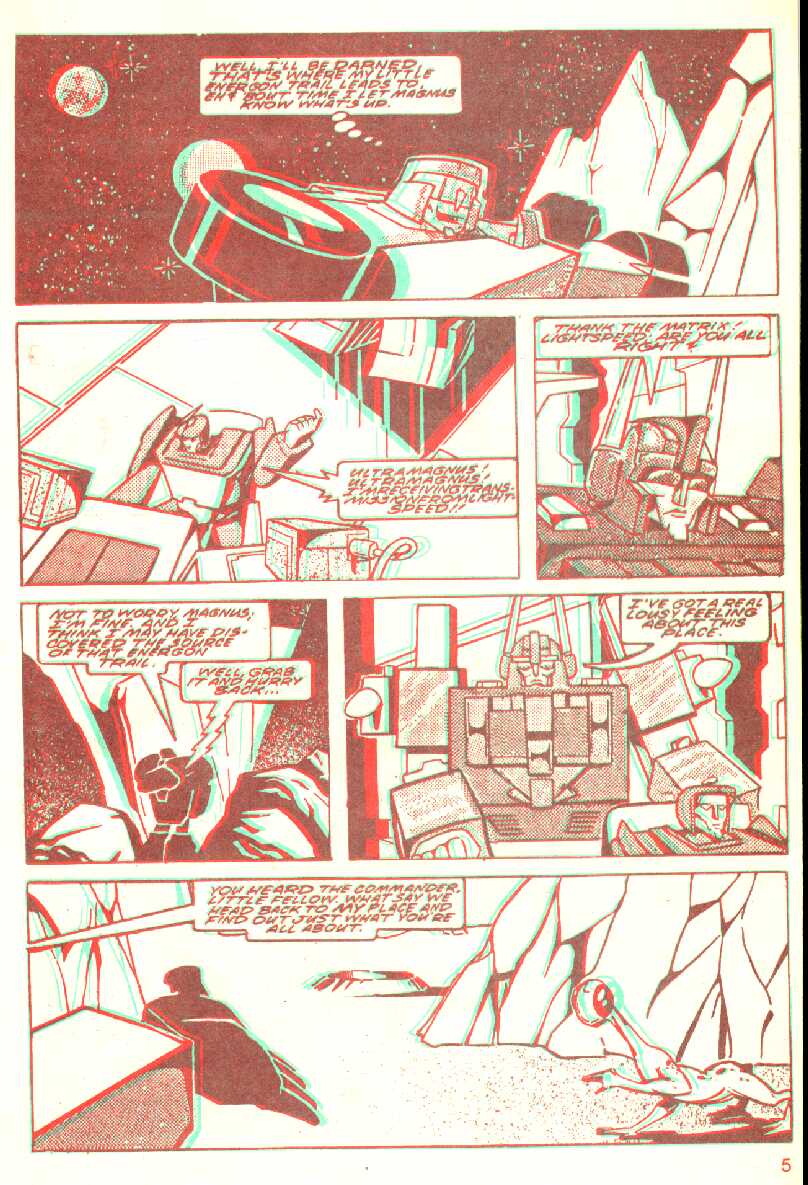 Read online The Transformers in 3-D comic -  Issue #1 - 6