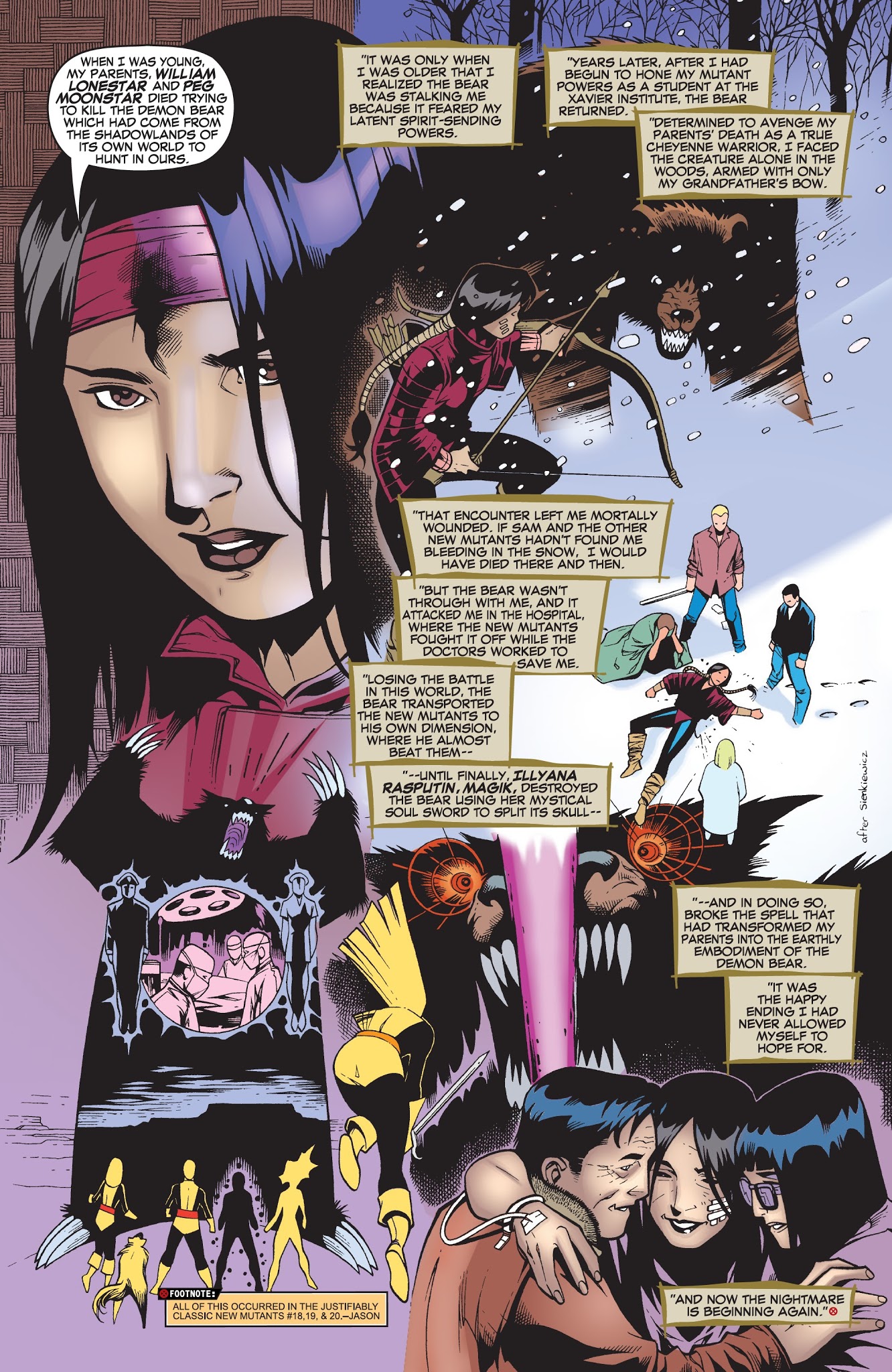 Read online The New Mutants: Demon Bear comic -  Issue # TPB - 85
