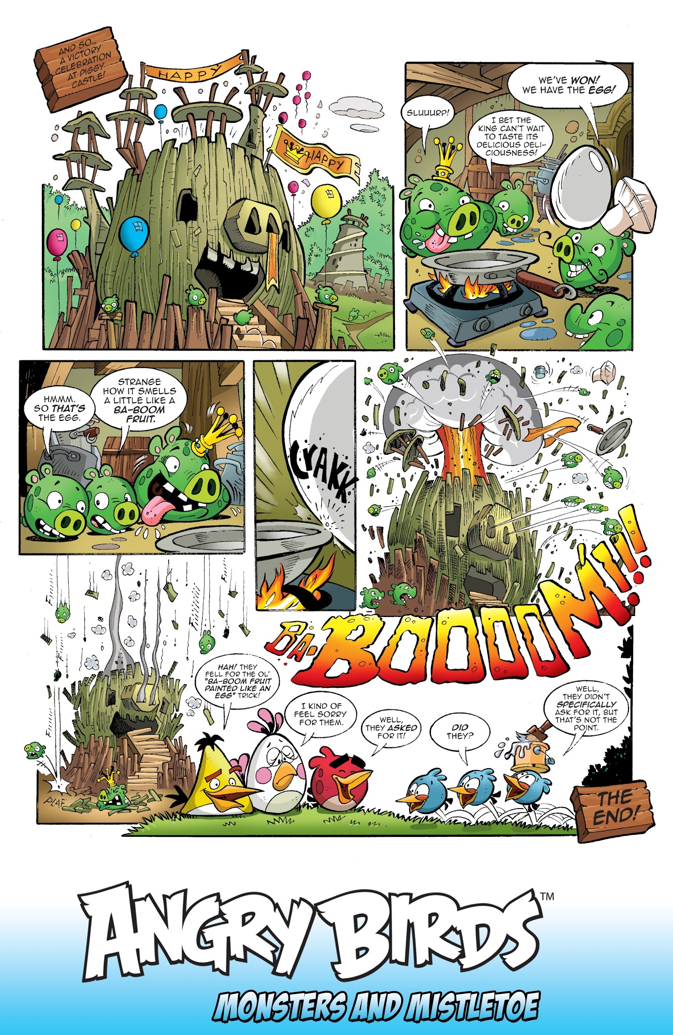 Read online Angry Birds Comics Quarterly comic -  Issue # Issue Monsters and Mistletoe - 46