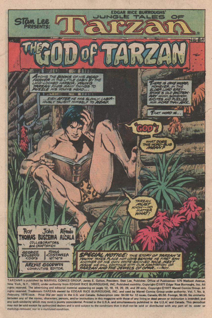 Read online Tarzan (1977) comic -  Issue #9 - 2