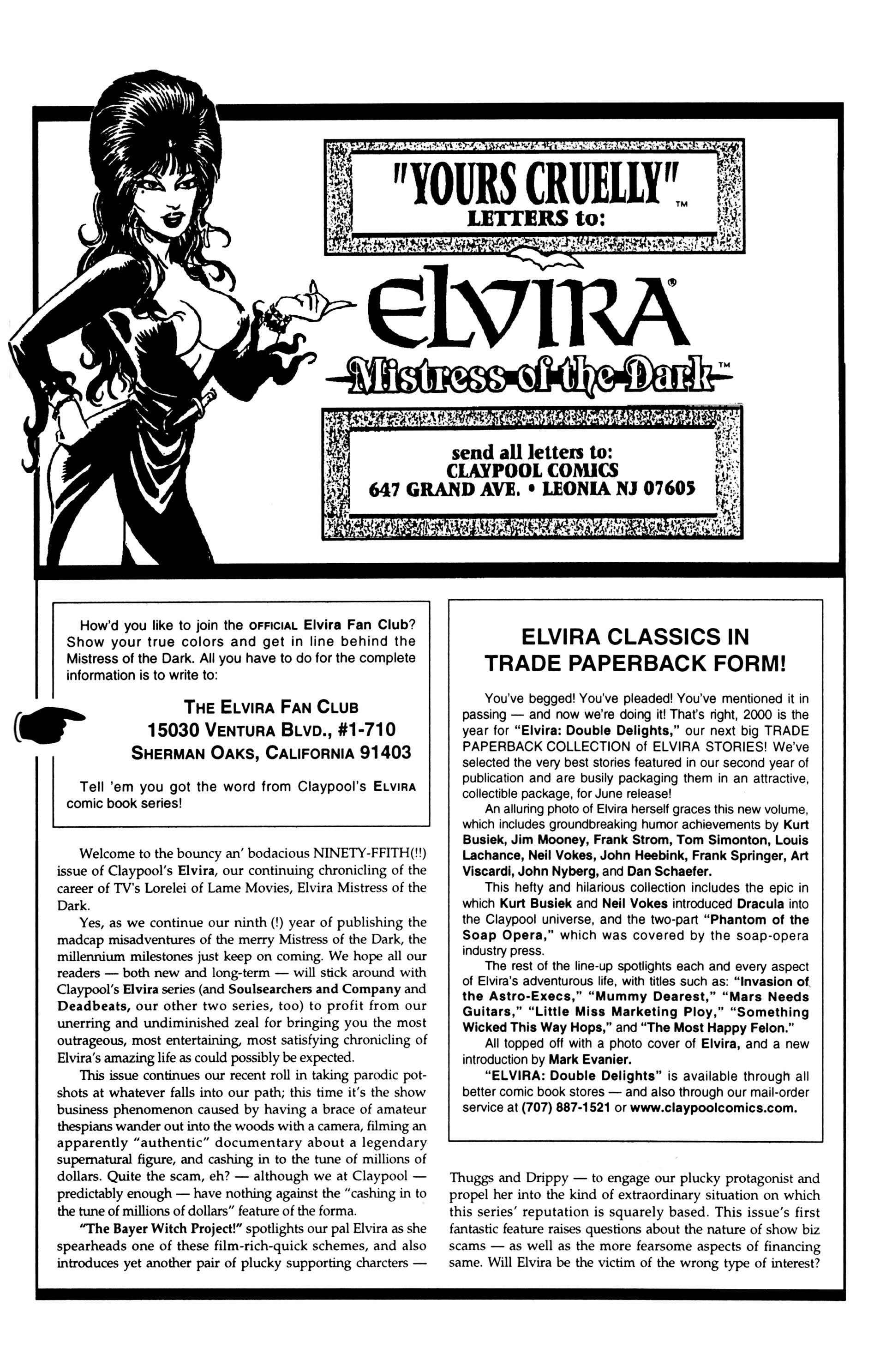 Read online Elvira, Mistress of the Dark comic -  Issue #95 - 19