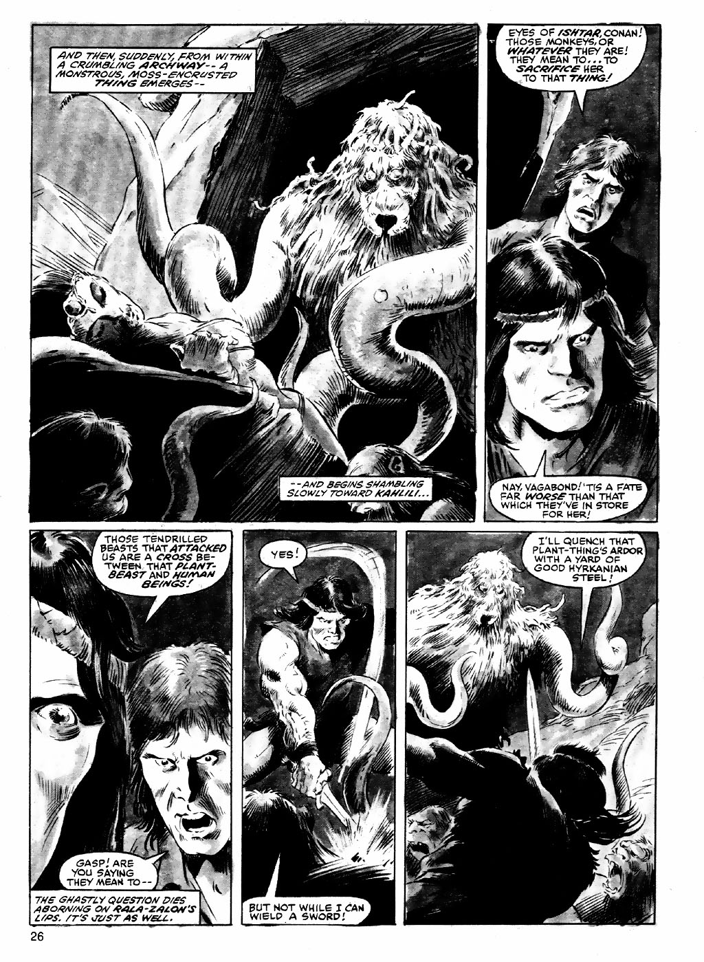 Read online The Savage Sword Of Conan comic -  Issue #84 - 26