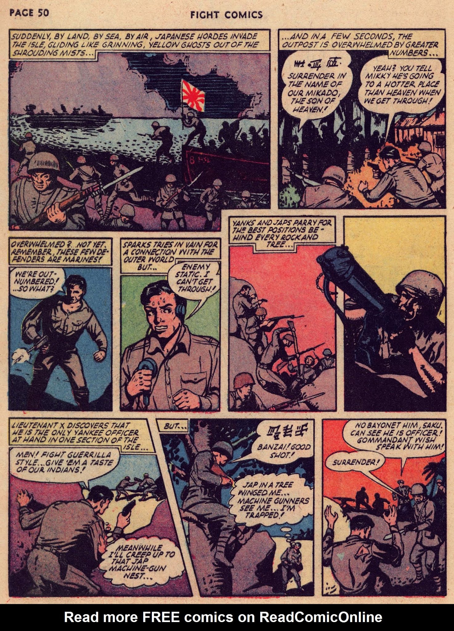 Read online Fight Comics comic -  Issue #24 - 52