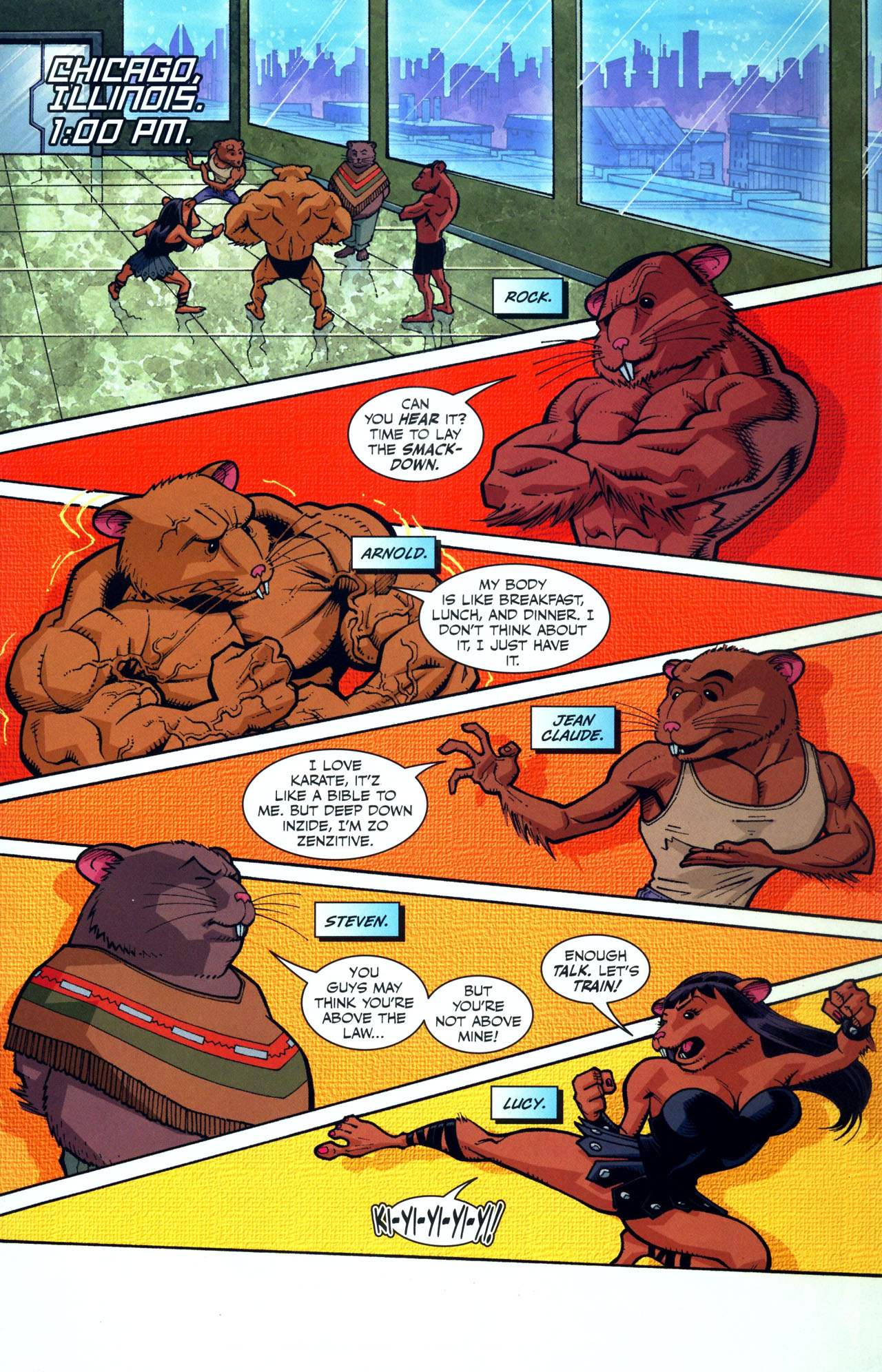 Read online Adolescent Radioactive Black Belt Hamsters (2008) comic -  Issue #1 - 10