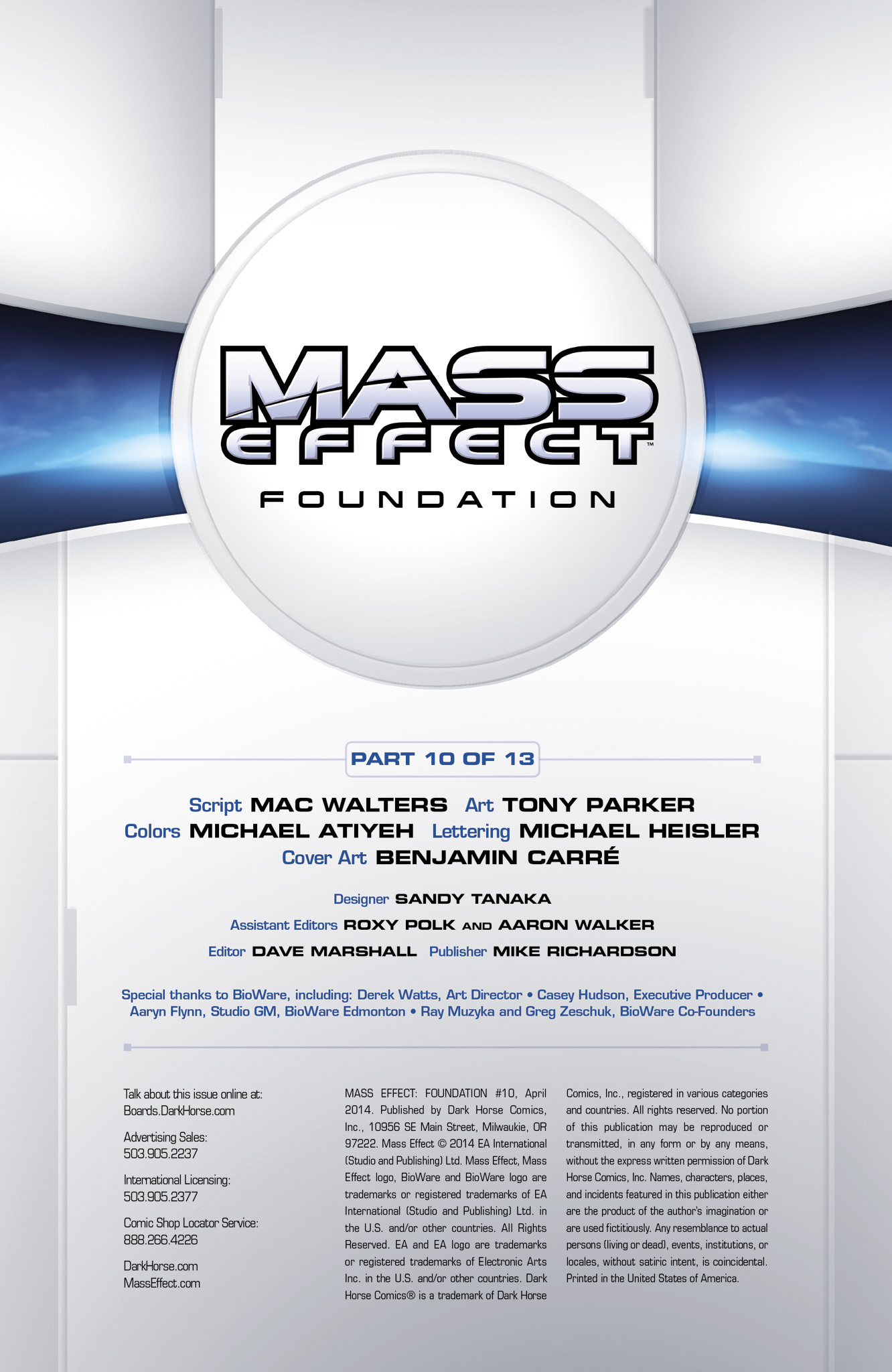 Read online Mass Effect: Foundation comic -  Issue #10 - 2