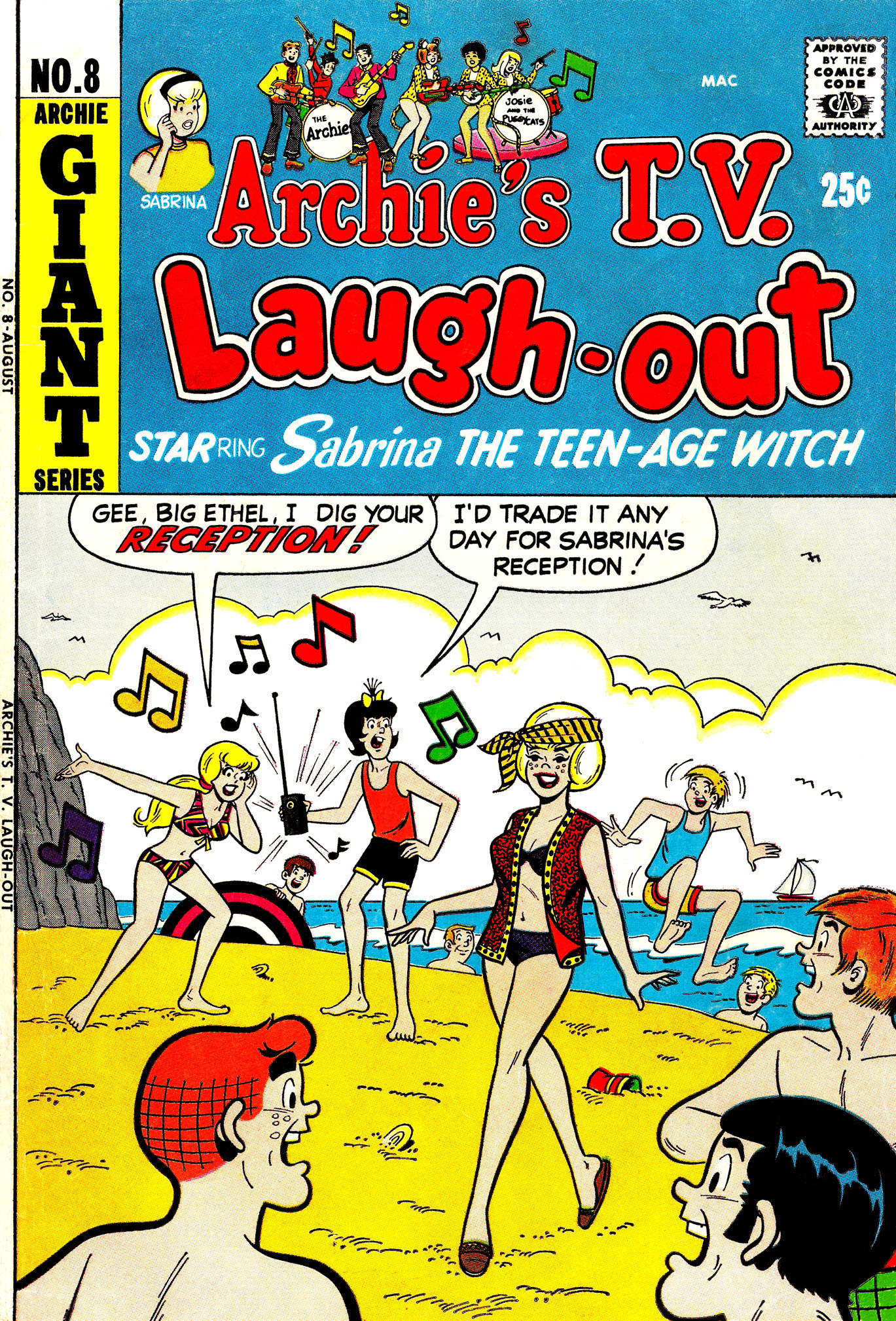 Read online Archie's TV Laugh-Out comic -  Issue #8 - 1