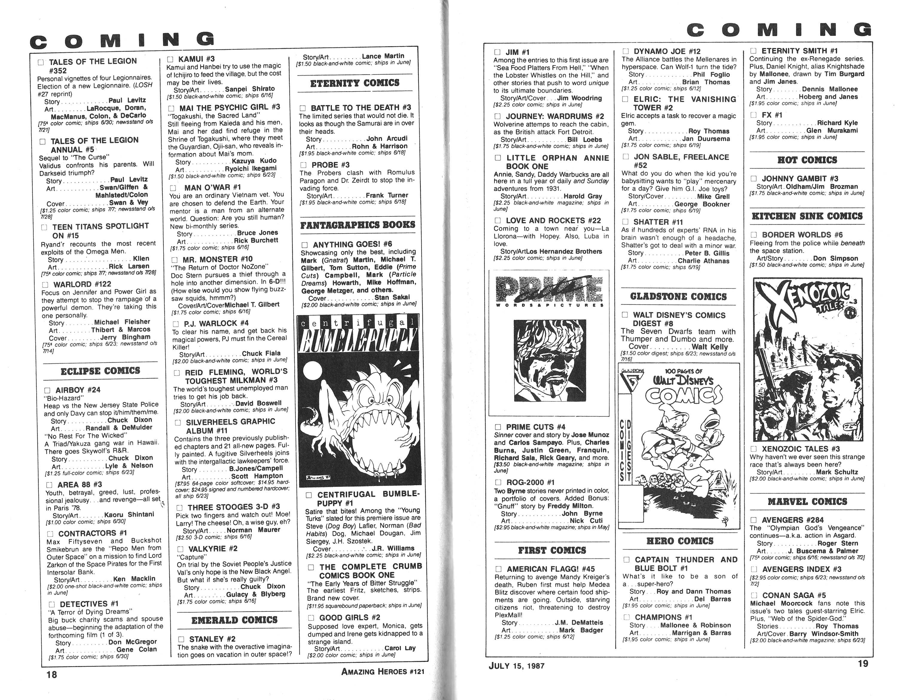 Read online Amazing Heroes comic -  Issue #121 - 10