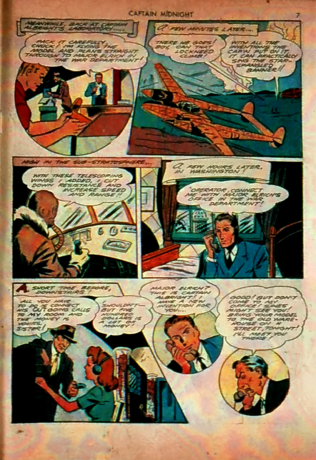 Read online Captain Midnight (1942) comic -  Issue #1 - 7