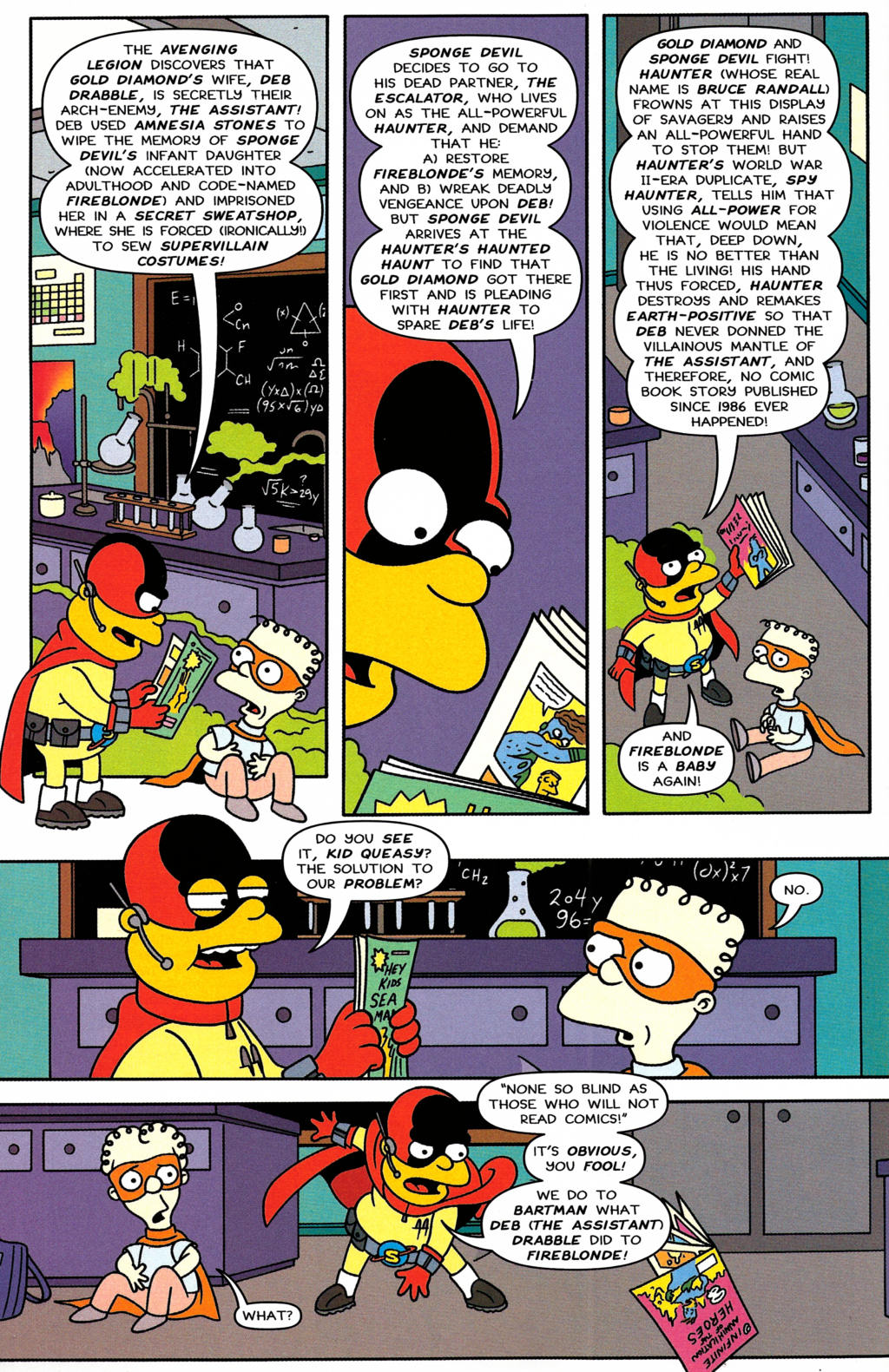 Read online Bongo Comics Presents Simpsons Super Spectacular comic -  Issue #4 - 6