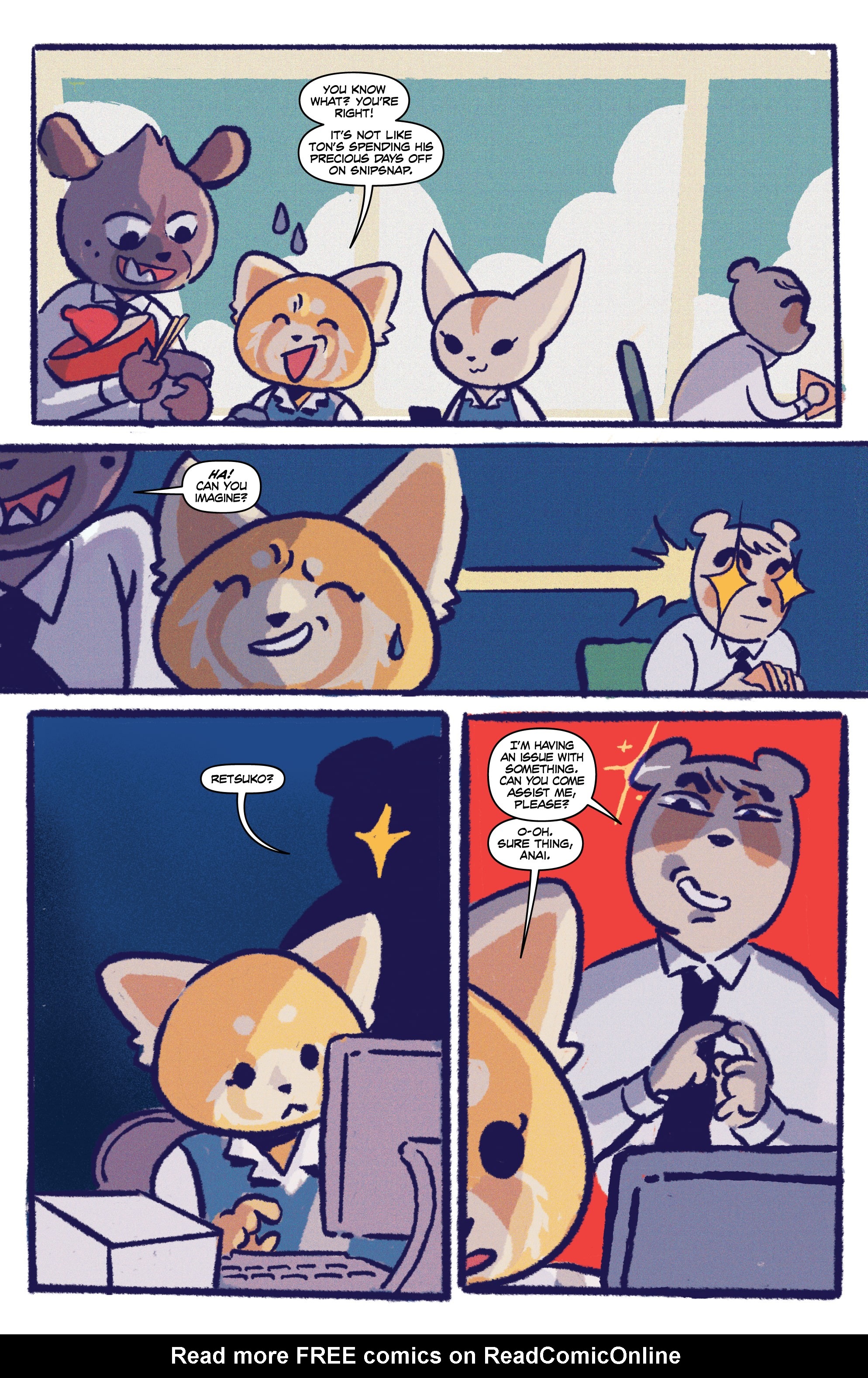 Read online Aggretsuko Meet Her Friends comic -  Issue #2 - 6