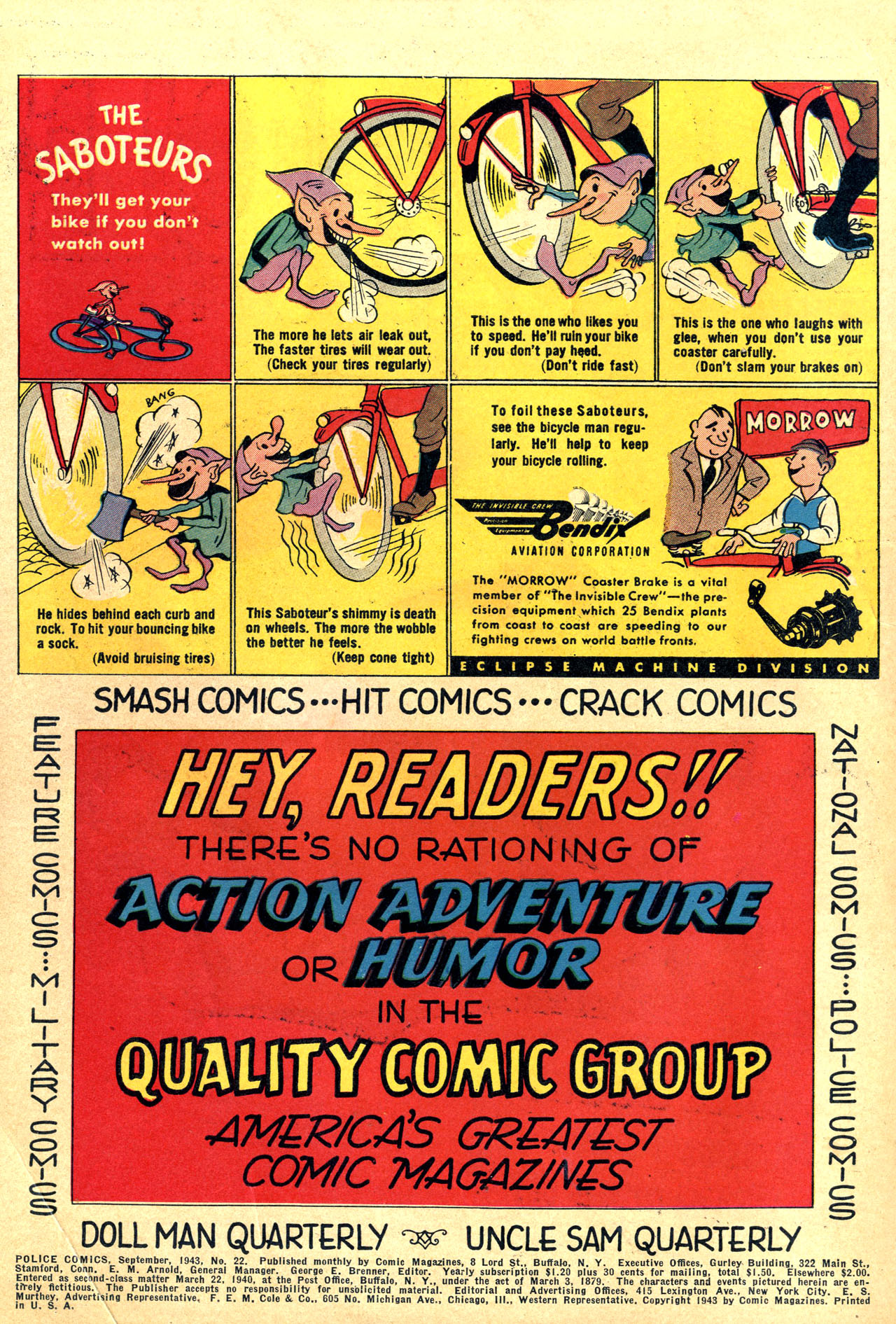 Read online Police Comics comic -  Issue #22 - 2