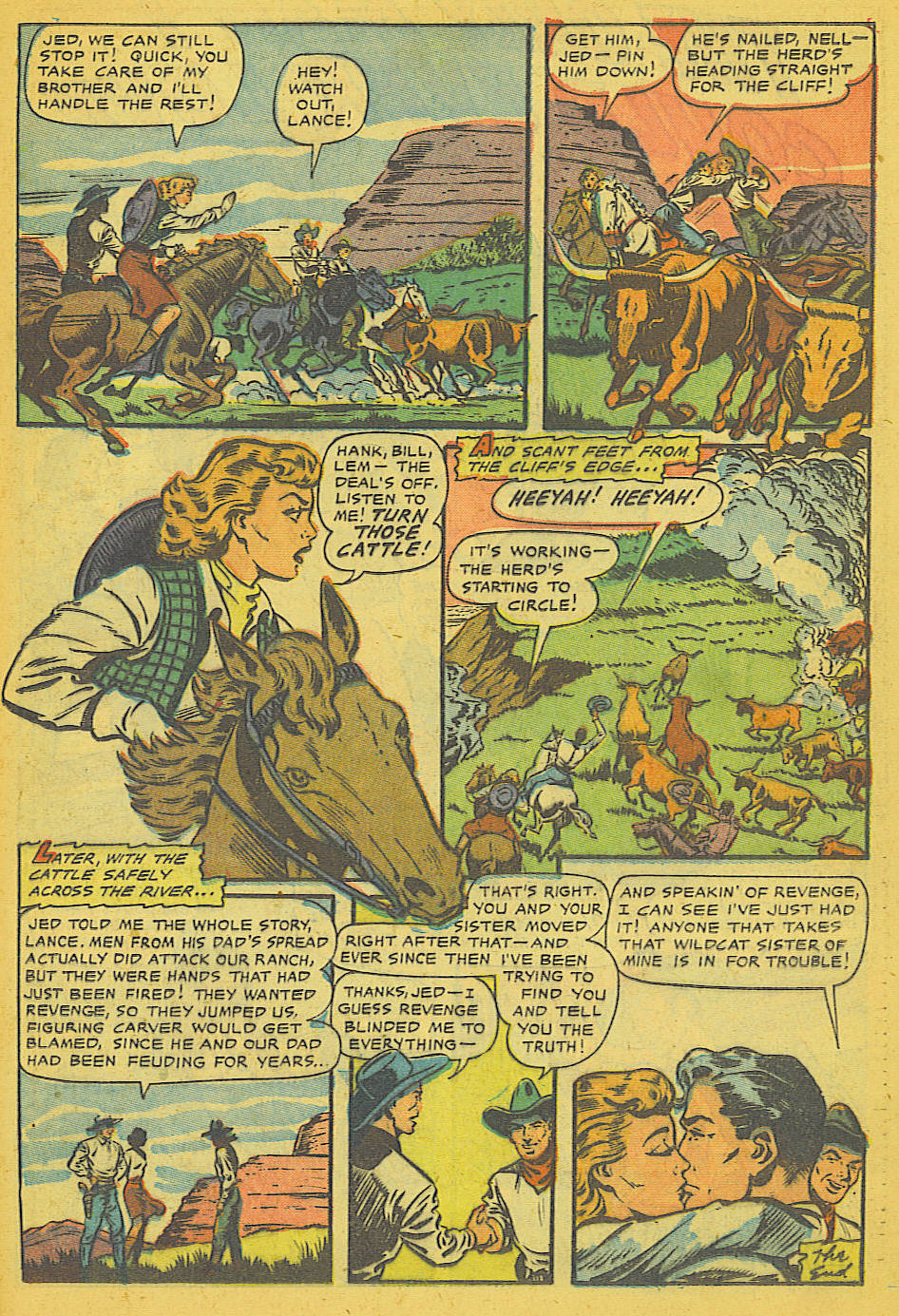 Read online Cowgirl Romances (1950) comic -  Issue #8 - 21