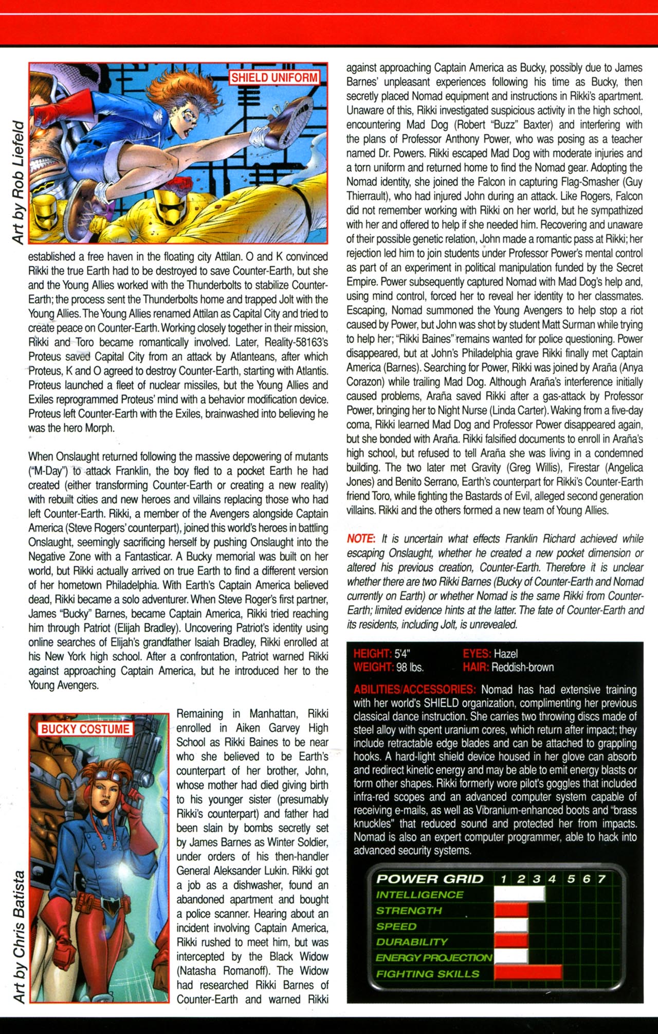 Read online Official Handbook of the Marvel Universe A To Z Update comic -  Issue #3 - 34