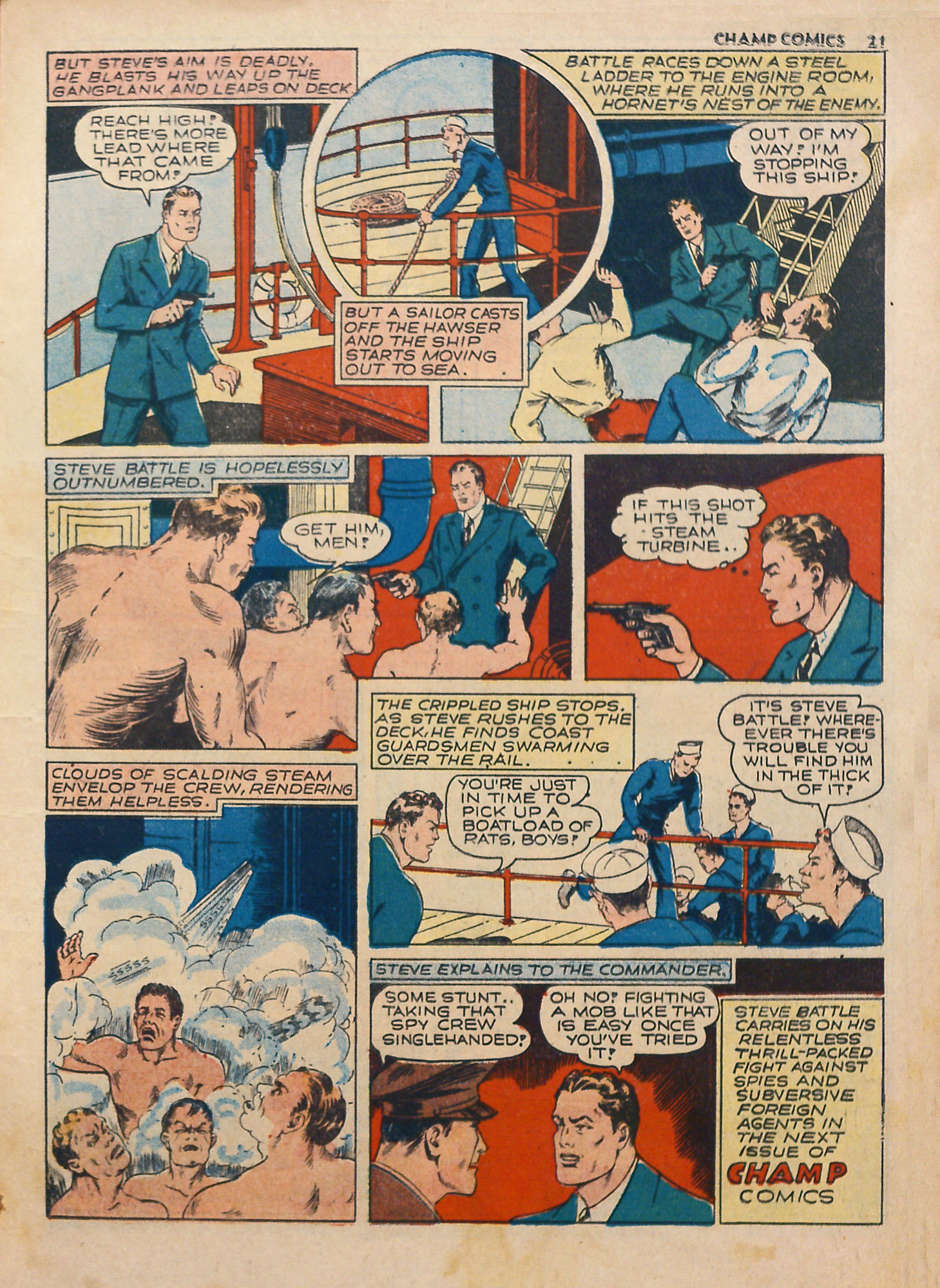 Read online Champ Comics comic -  Issue #16 - 23