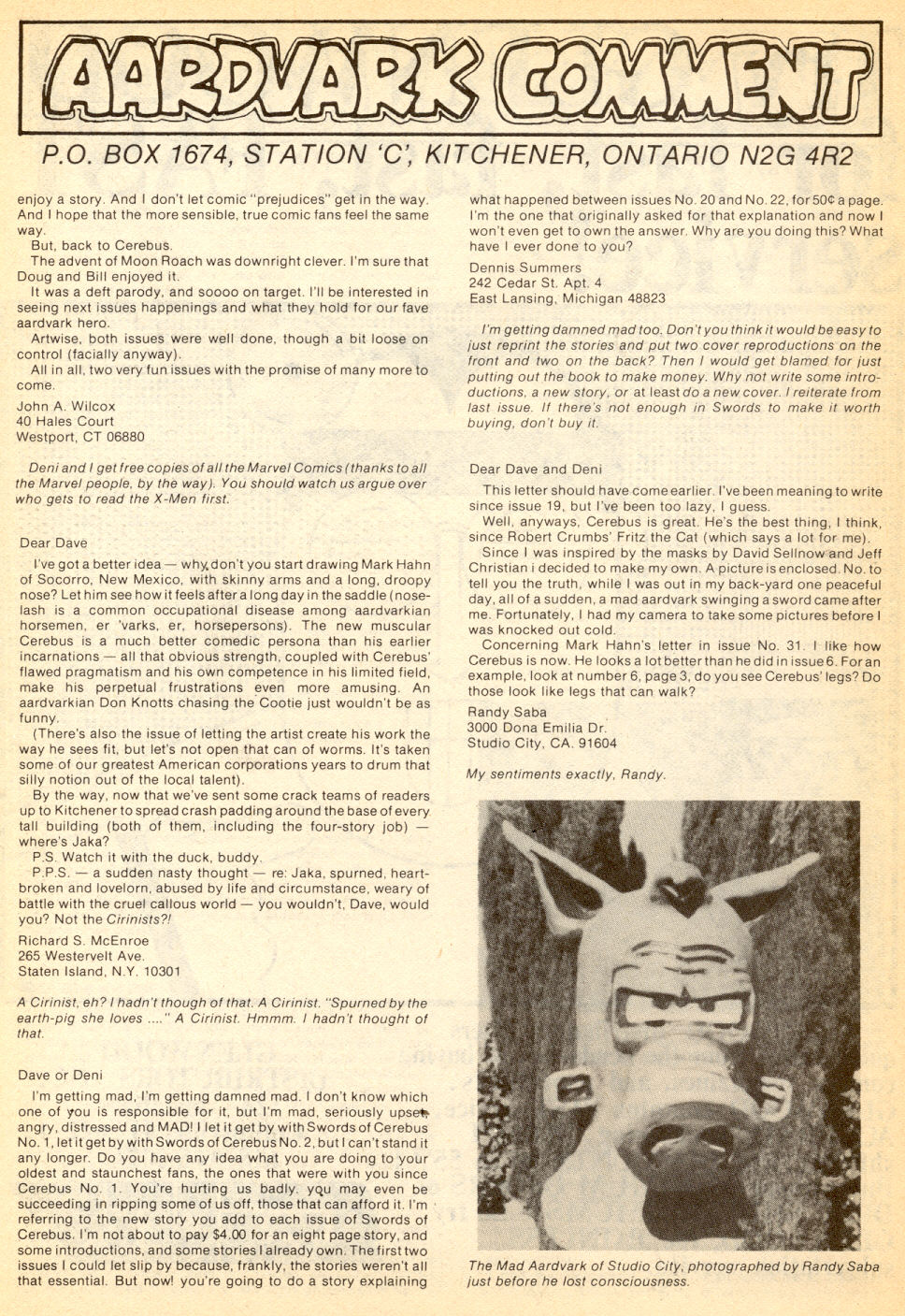Read online Cerebus comic -  Issue #34 - 35