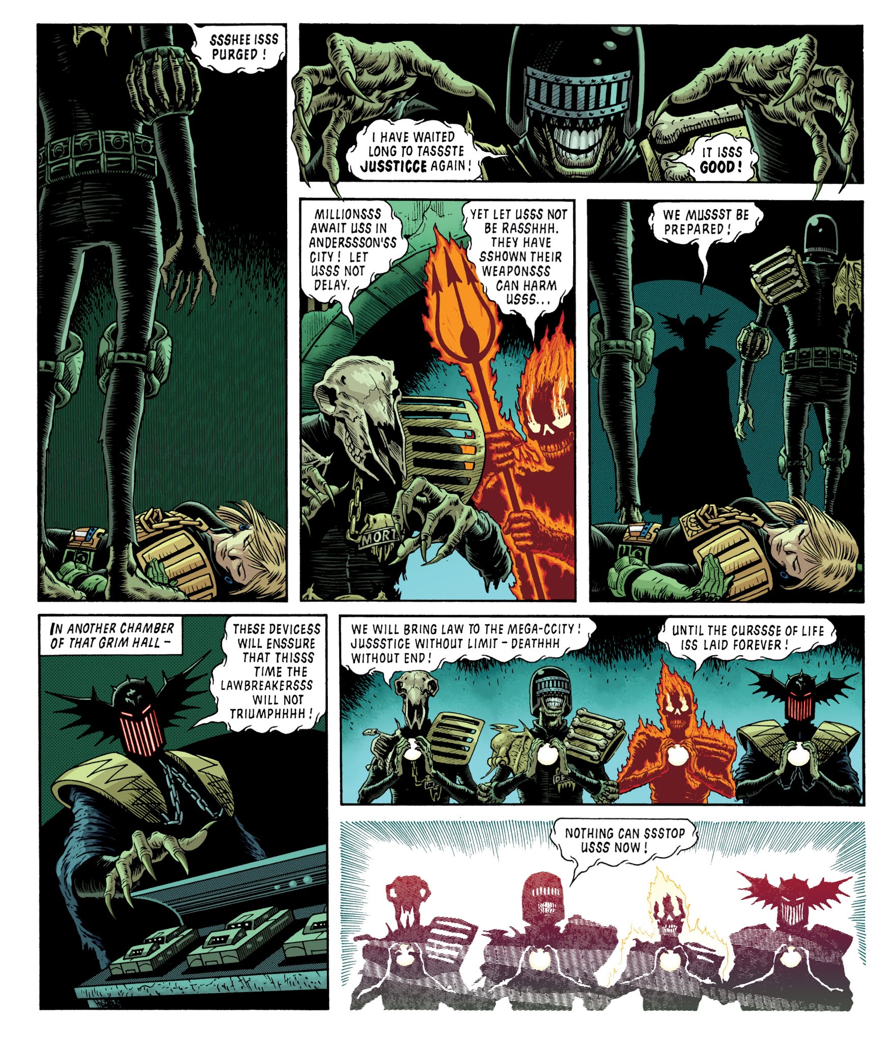 Read online Judge Dredd Classics: The Dark Judges comic -  Issue # TPB - 68