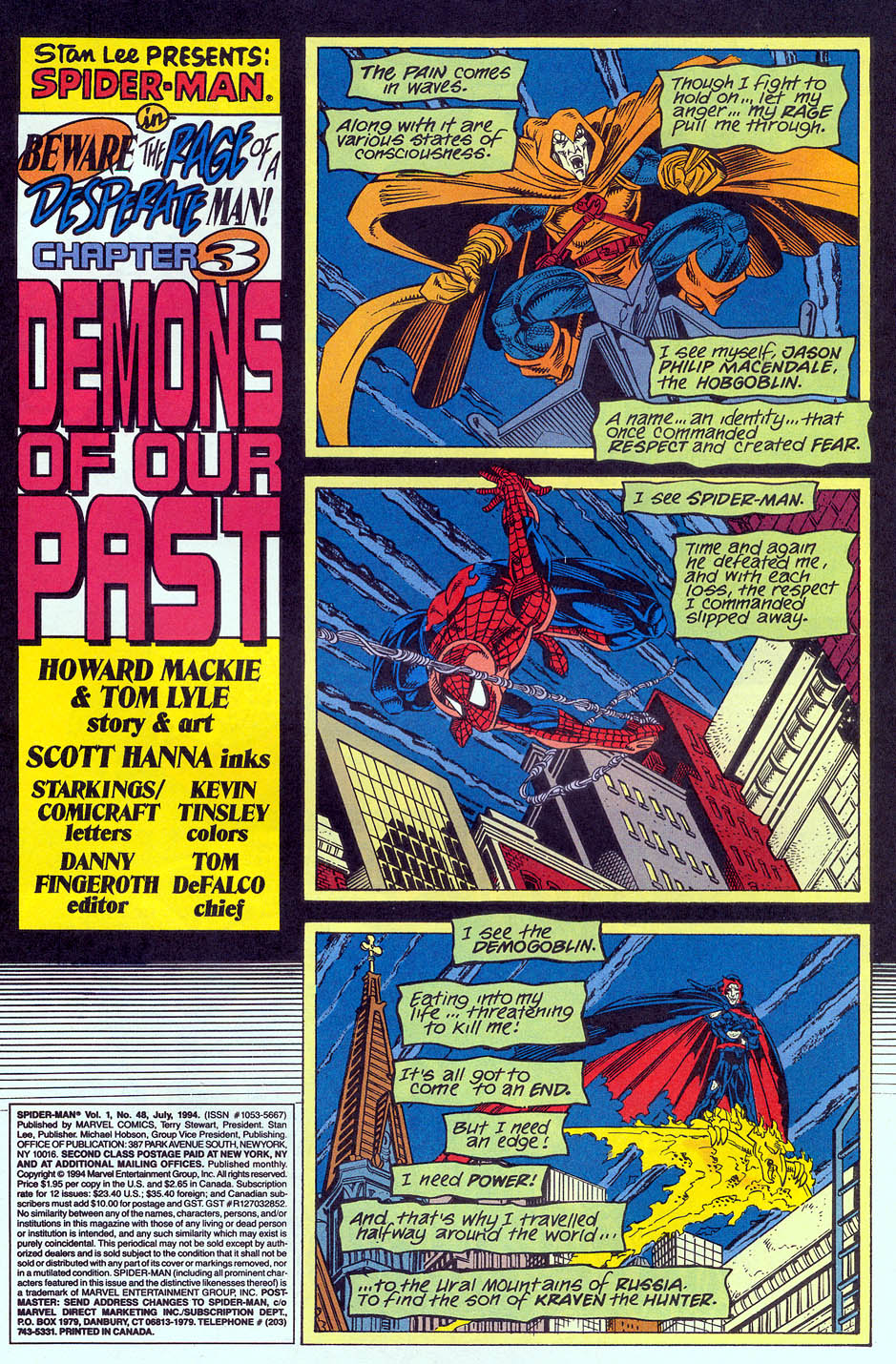 Read online Spider-Man (1990) comic -  Issue #48 - Demons Of Our Past - 2