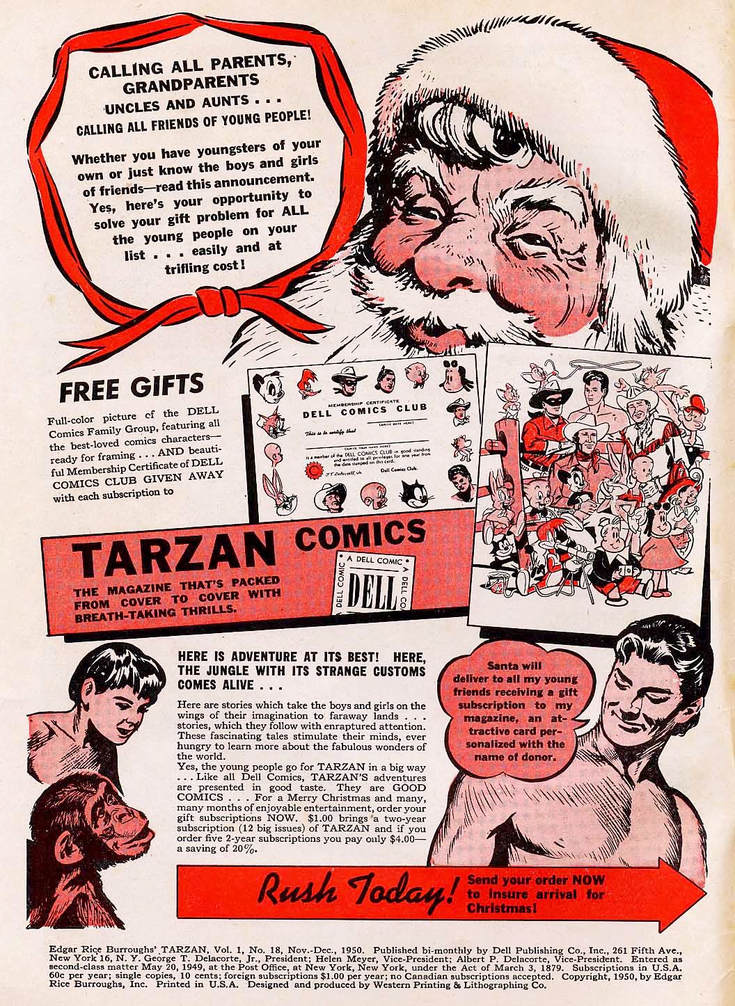 Read online Tarzan (1948) comic -  Issue #18 - 2