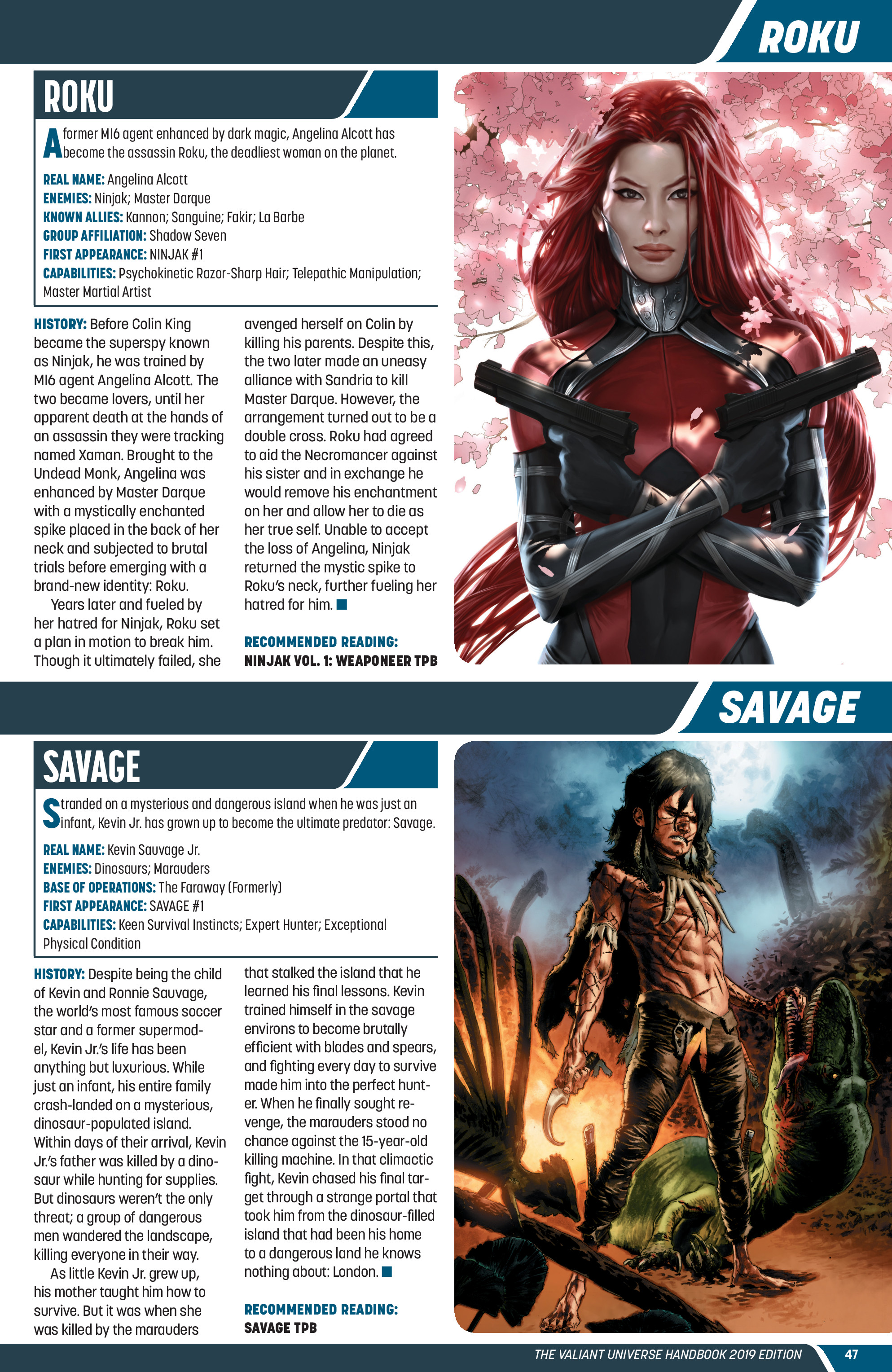 Read online Valiant Universe Handbook 2019 Edition comic -  Issue # Full - 48