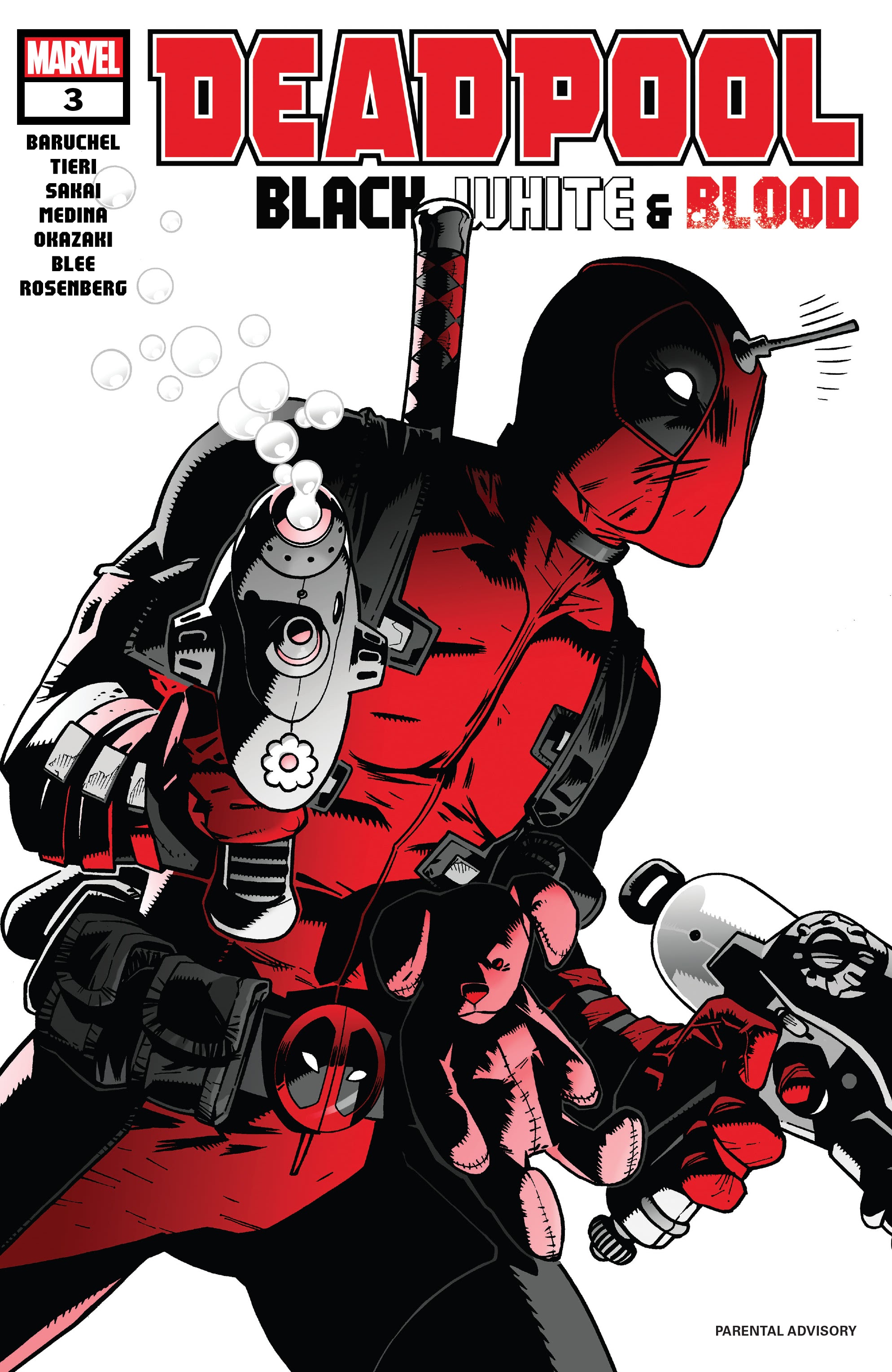 Read online Deadpool: Black, White & Blood comic -  Issue #3 - 1