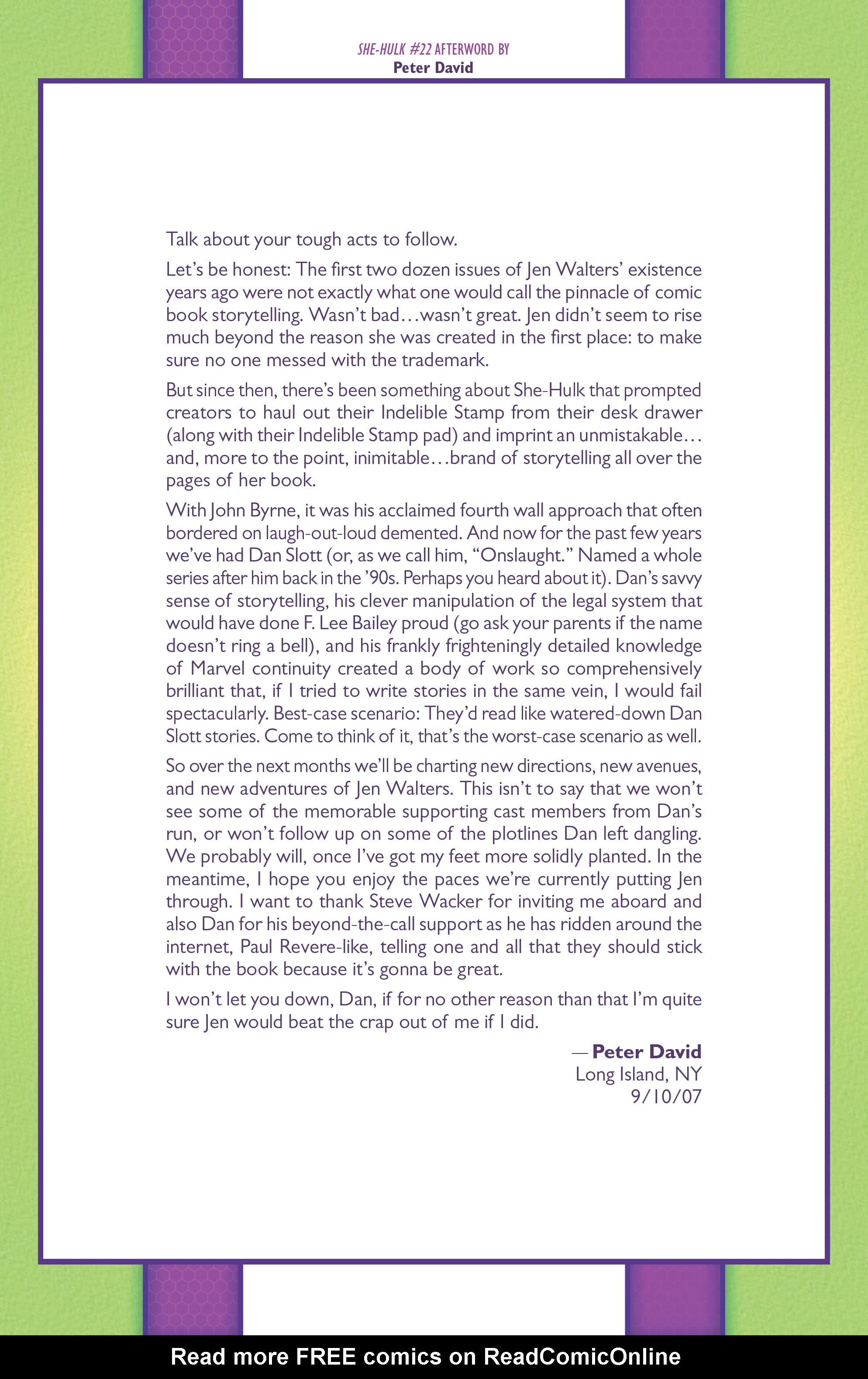 Read online She-Hulk by Peter David Omnibus comic -  Issue # TPB (Part 6) - 45