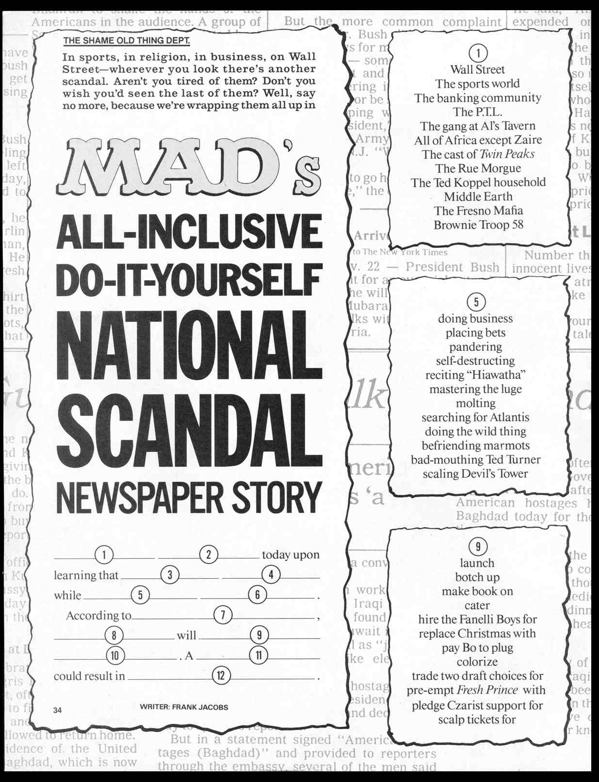 Read online MAD comic -  Issue #302 - 37