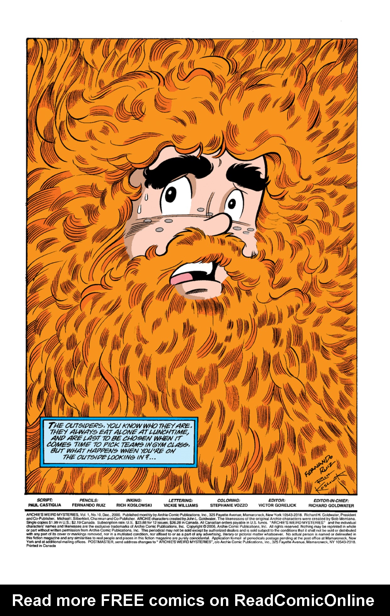 Read online Archie's Weird Mysteries comic -  Issue #10 - 2
