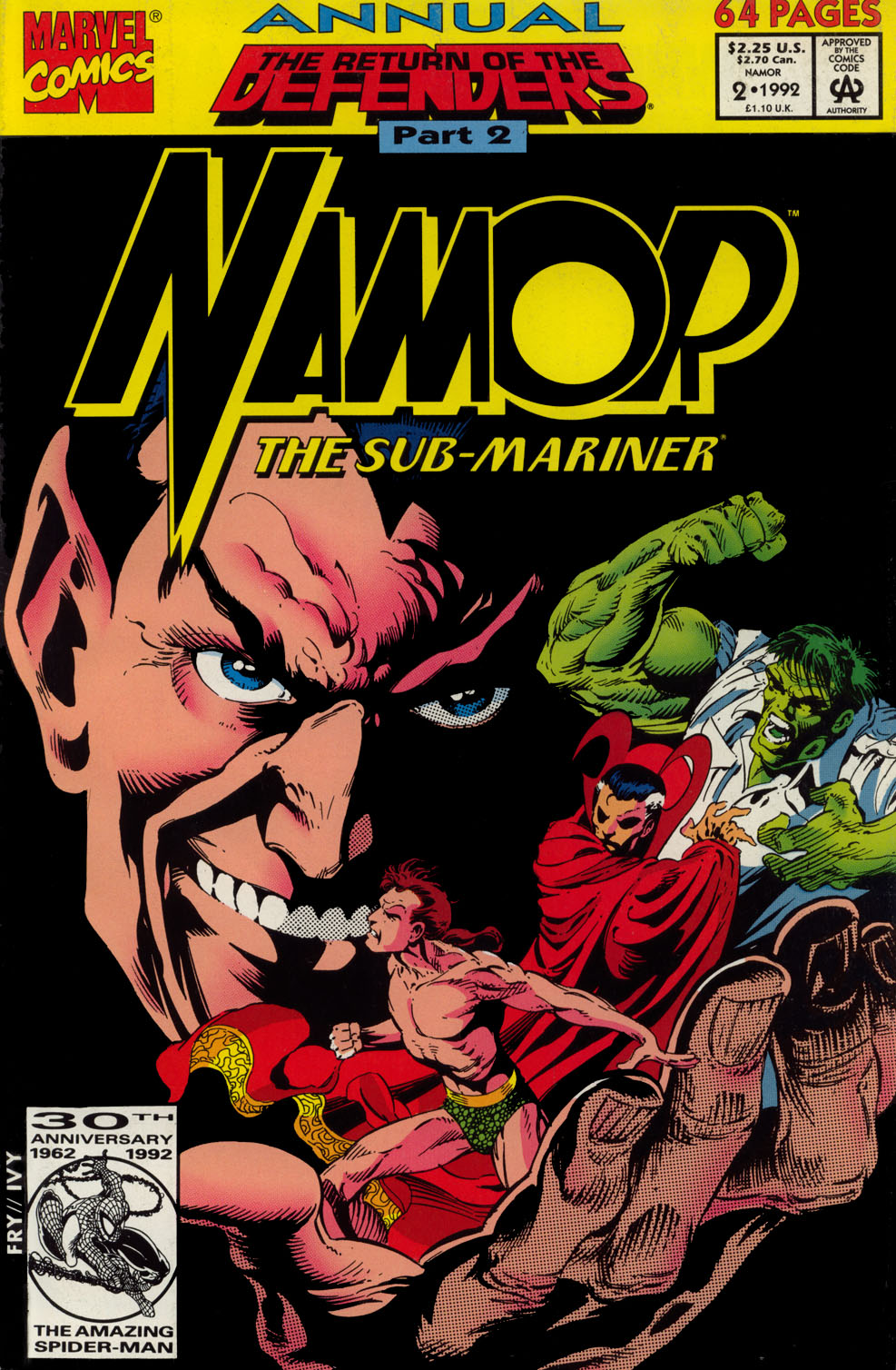 Read online Namor, The Sub-Mariner comic -  Issue # _Annual 2 - 1