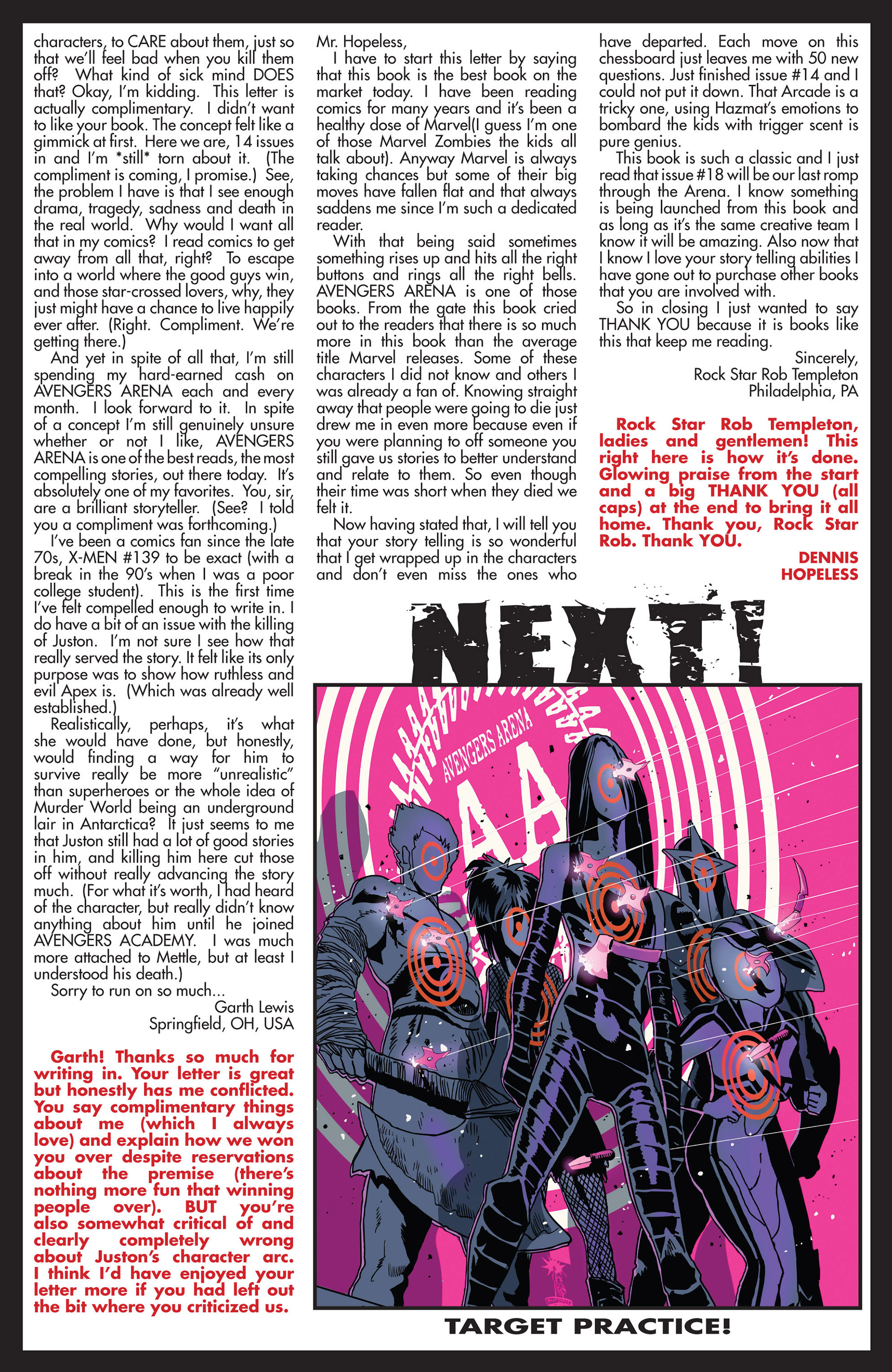 Read online Avengers Arena comic -  Issue #16 - 24