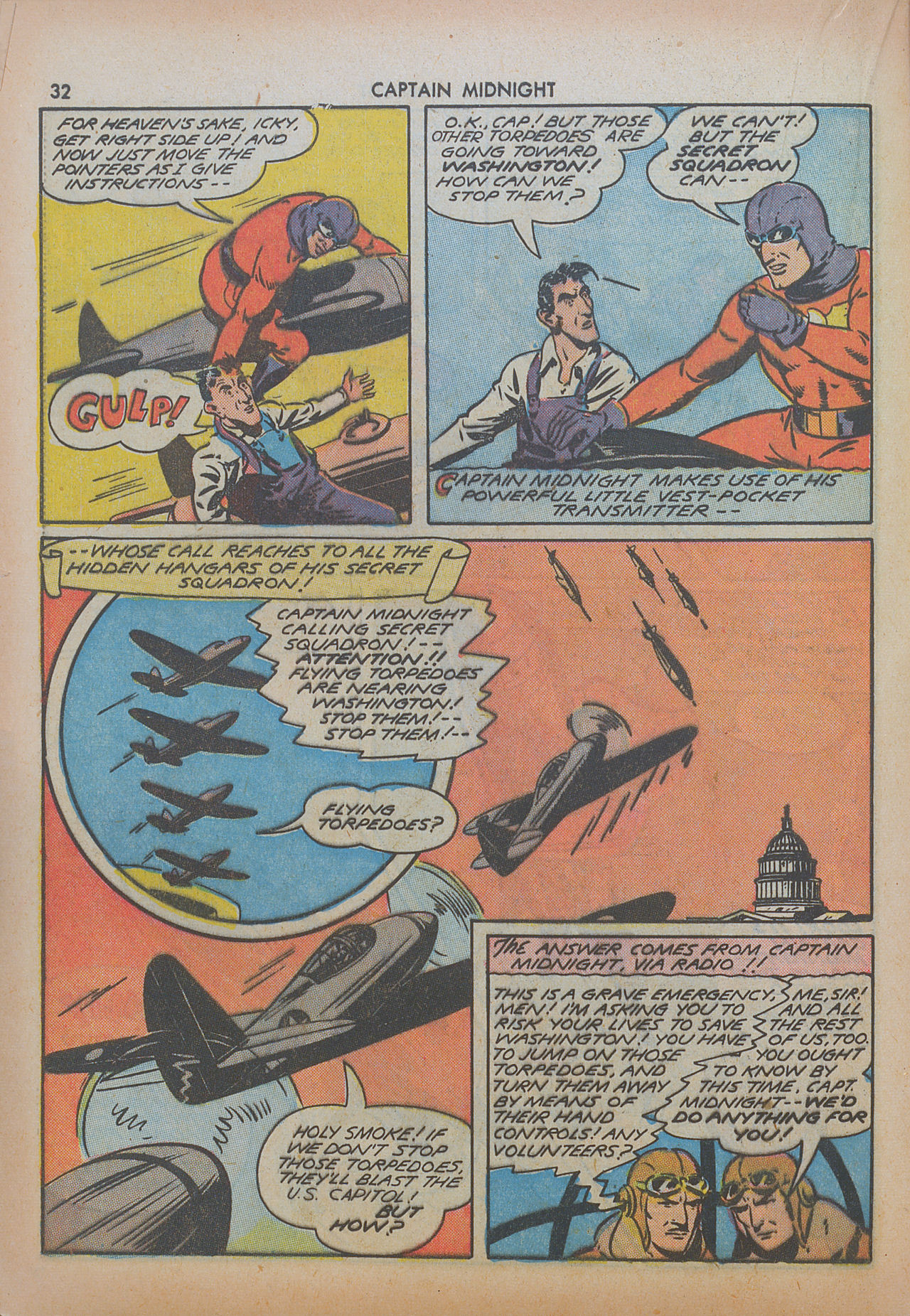 Read online Captain Midnight (1942) comic -  Issue #8 - 32
