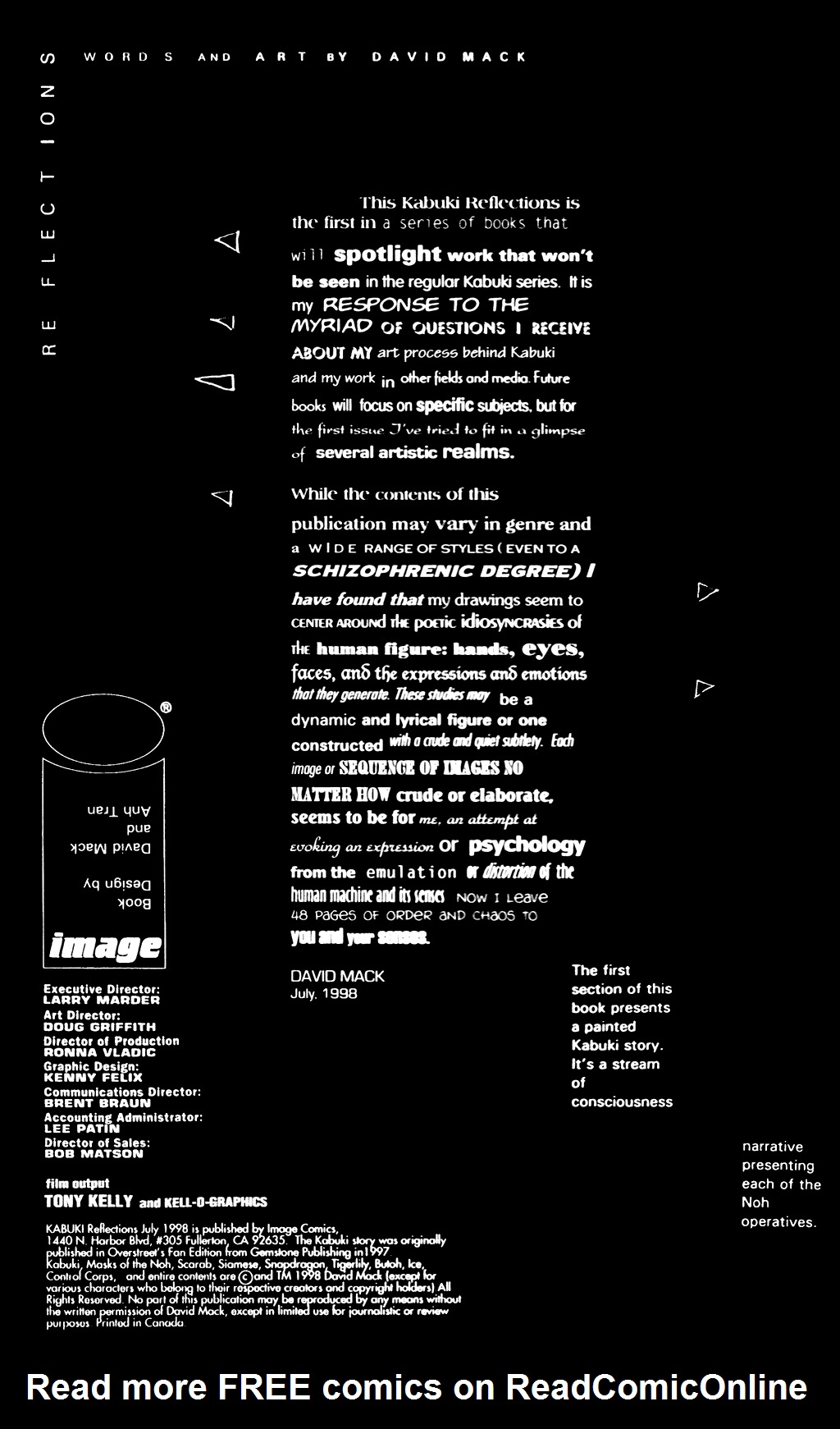 Read online Kabuki: Reflections comic -  Issue #1 - 2