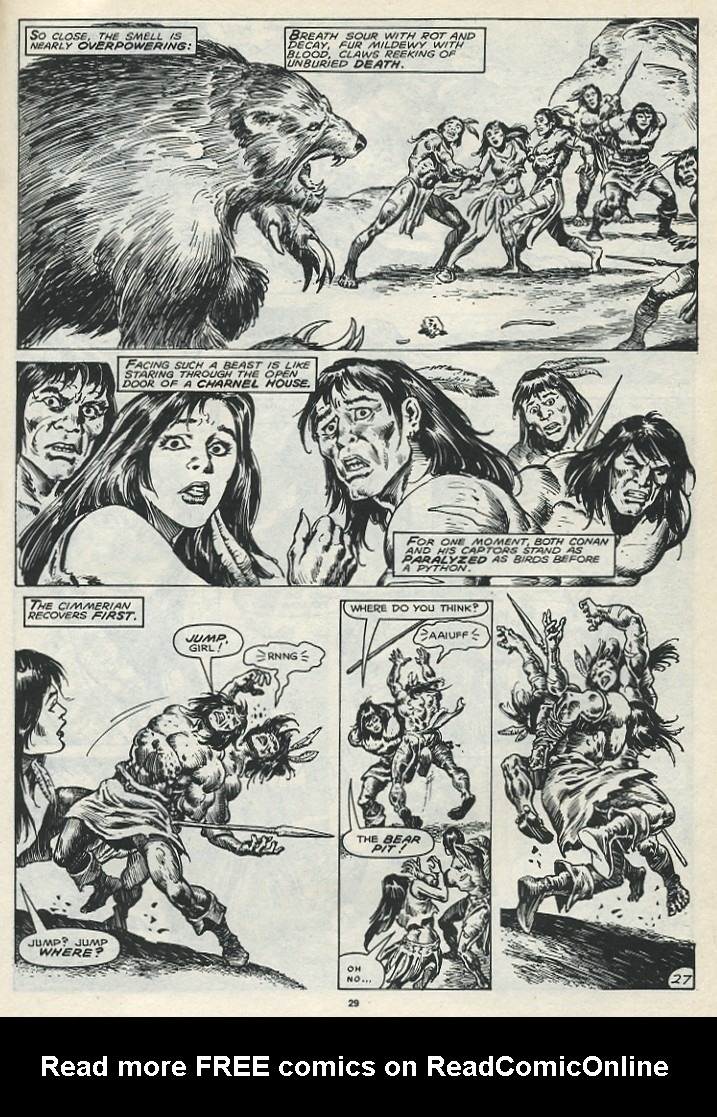 Read online The Savage Sword Of Conan comic -  Issue #167 - 31