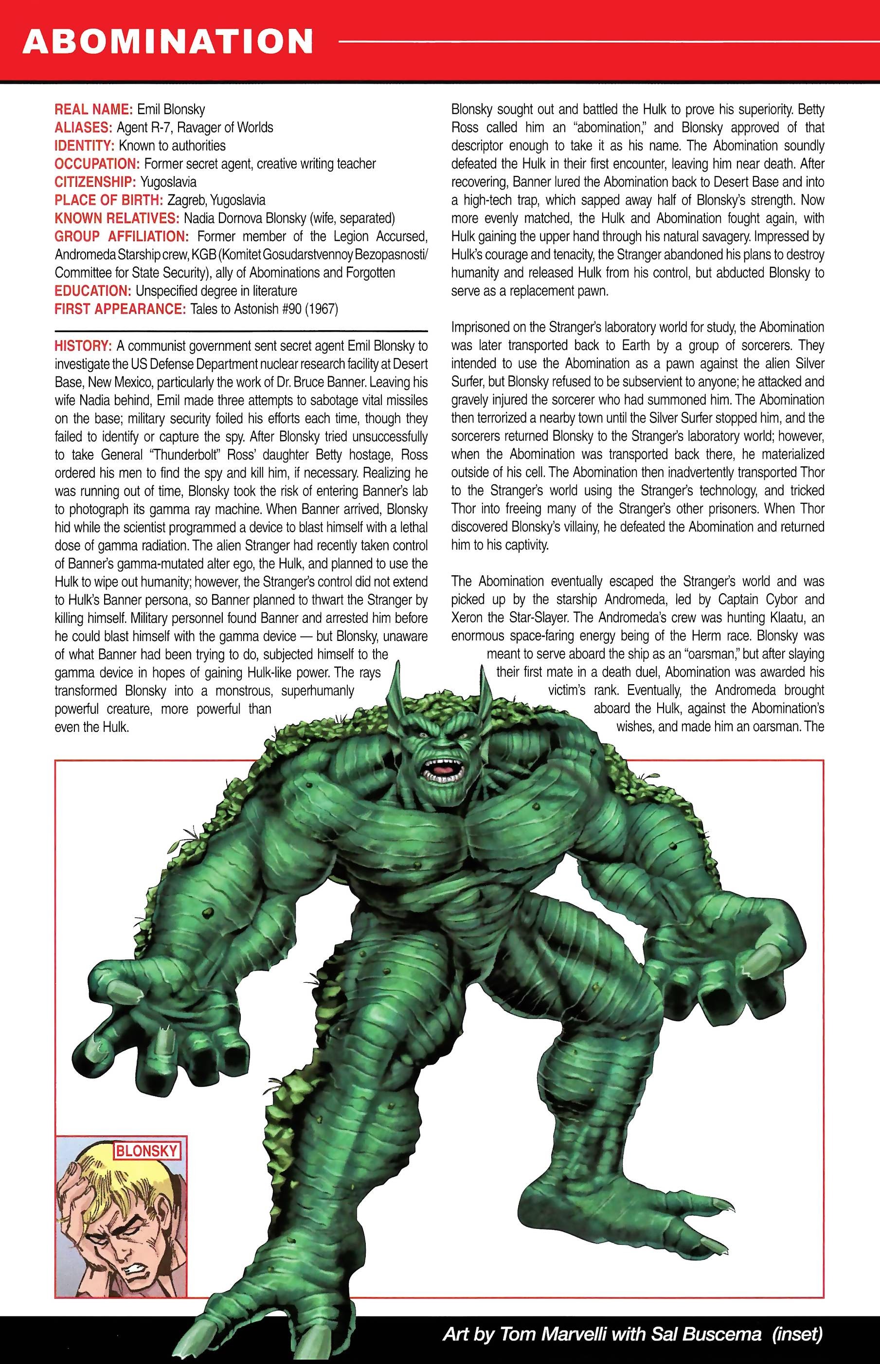 Read online Official Handbook of the Marvel Universe A to Z comic -  Issue # TPB 1 (Part 1) - 12