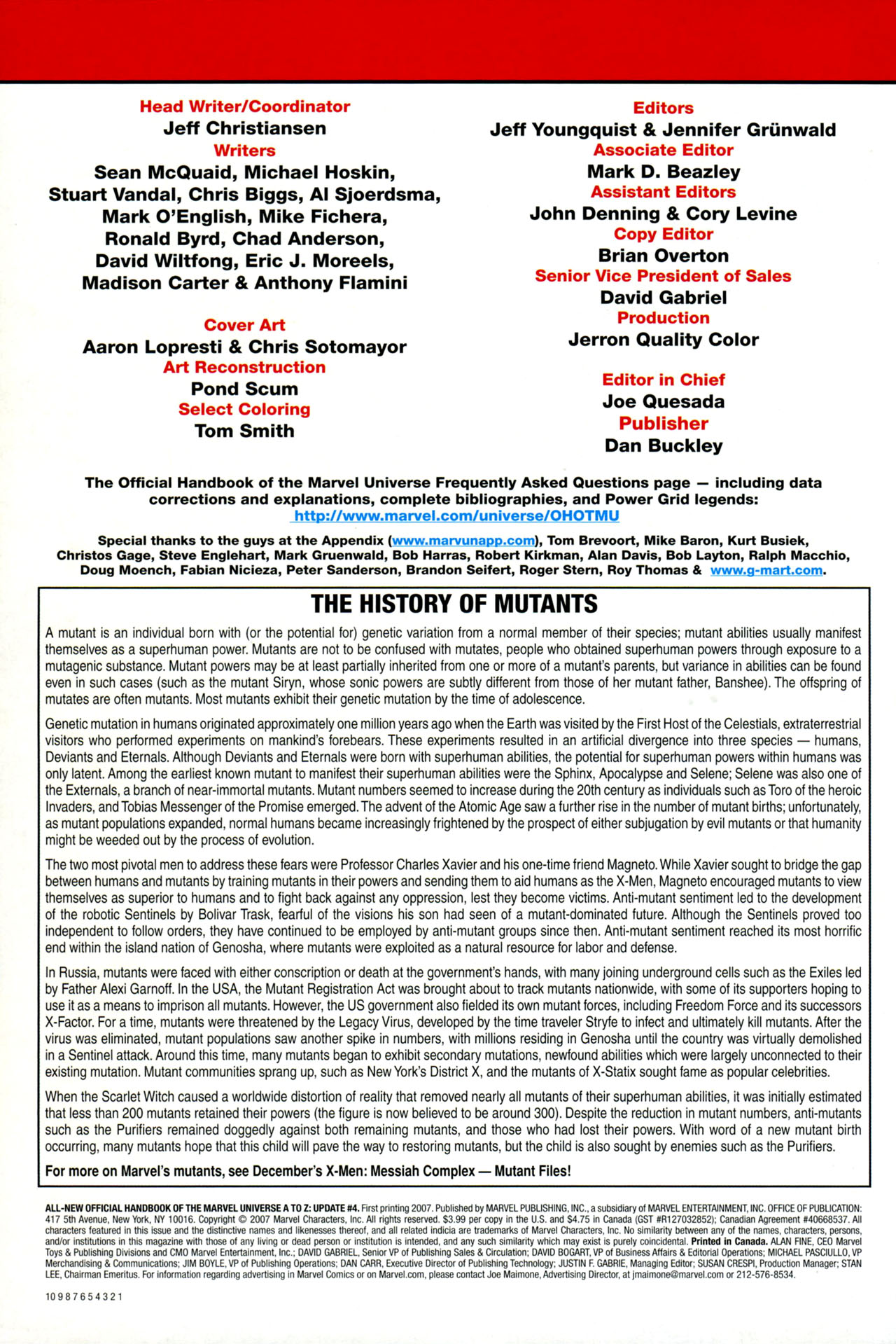 Read online All-New Official Handbook of the Marvel Universe A to Z: Update comic -  Issue #4 - 2