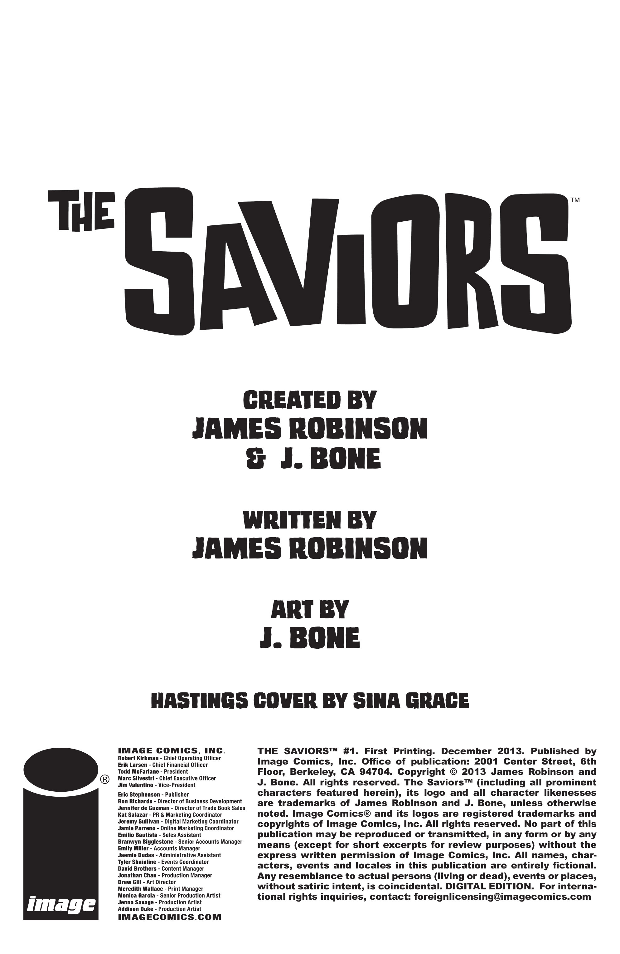 Read online The Saviors comic -  Issue #1 - 2