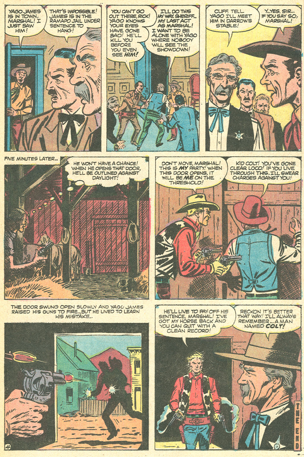 Read online Kid Colt Outlaw comic -  Issue #156 - 6