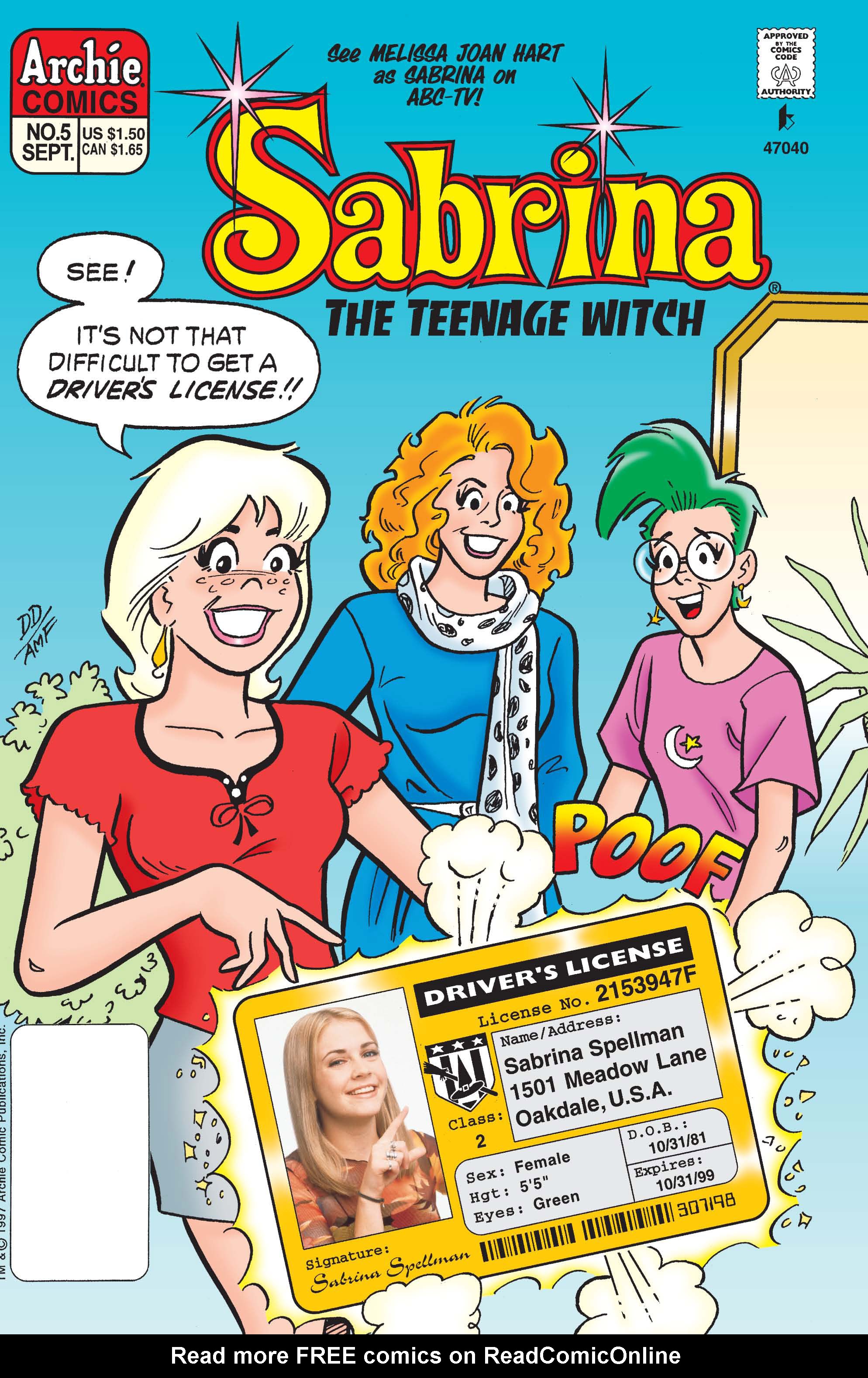 Read online Sabrina the Teenage Witch (1997) comic -  Issue #5 - 1