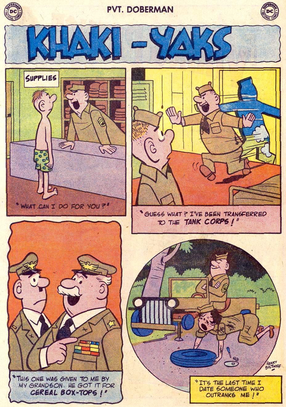 Read online Sgt. Bilko's Pvt. Doberman comic -  Issue #6 - 12