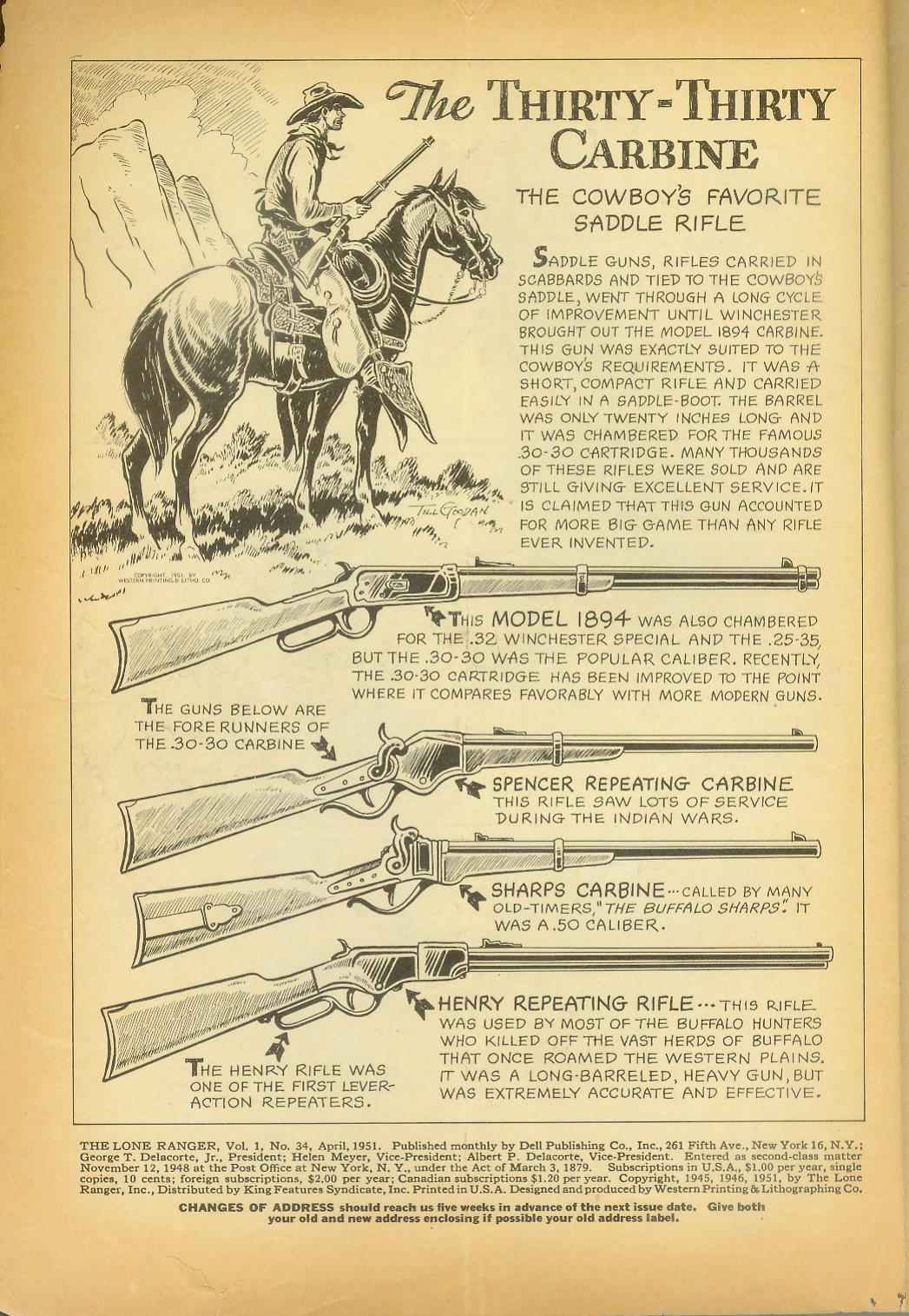 Read online The Lone Ranger (1948) comic -  Issue #34 - 2