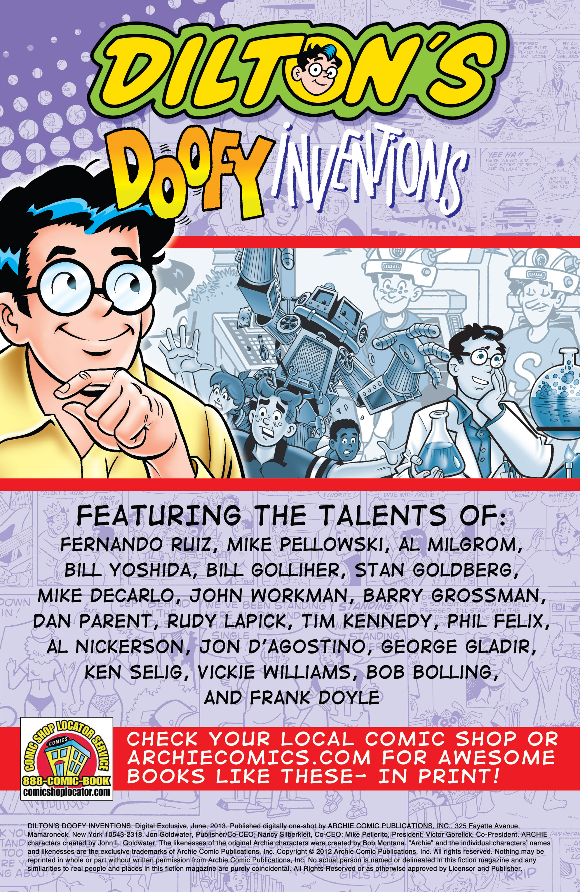 Read online Dilton's Doofy Inventions comic -  Issue # TPB - 2