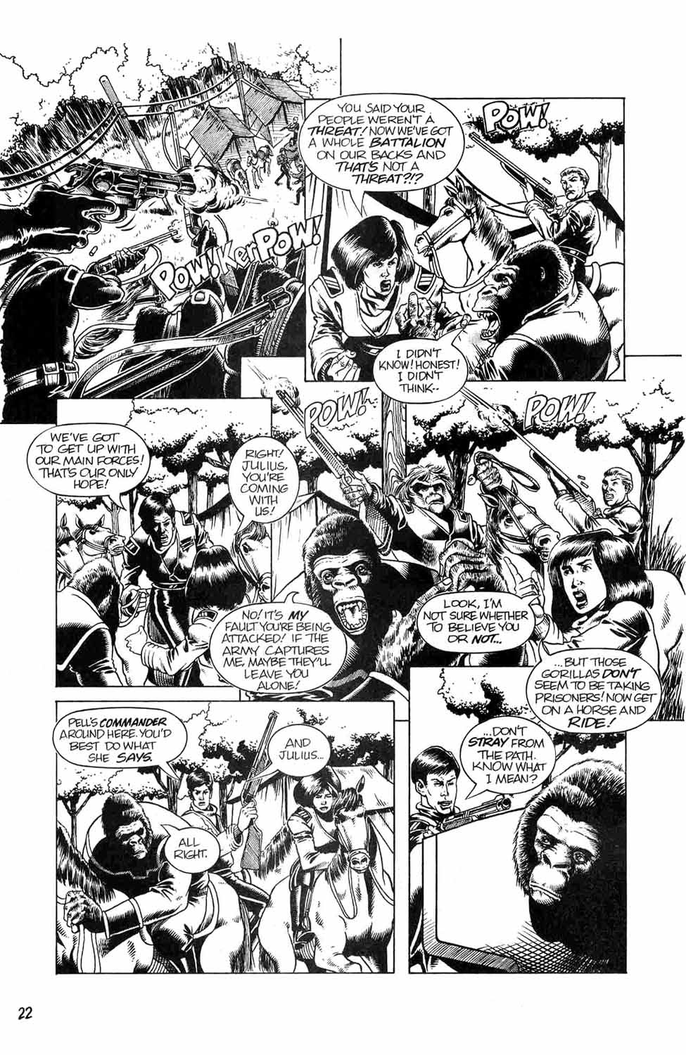 Read online Planet of the Apes: The Forbidden Zone comic -  Issue #3 - 24